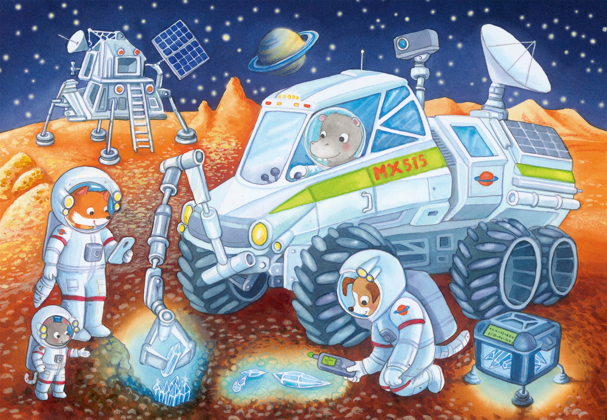 Ravensburger Puzzle »Reise durch den Weltraum«, 2x24 Teile; Made in Europe