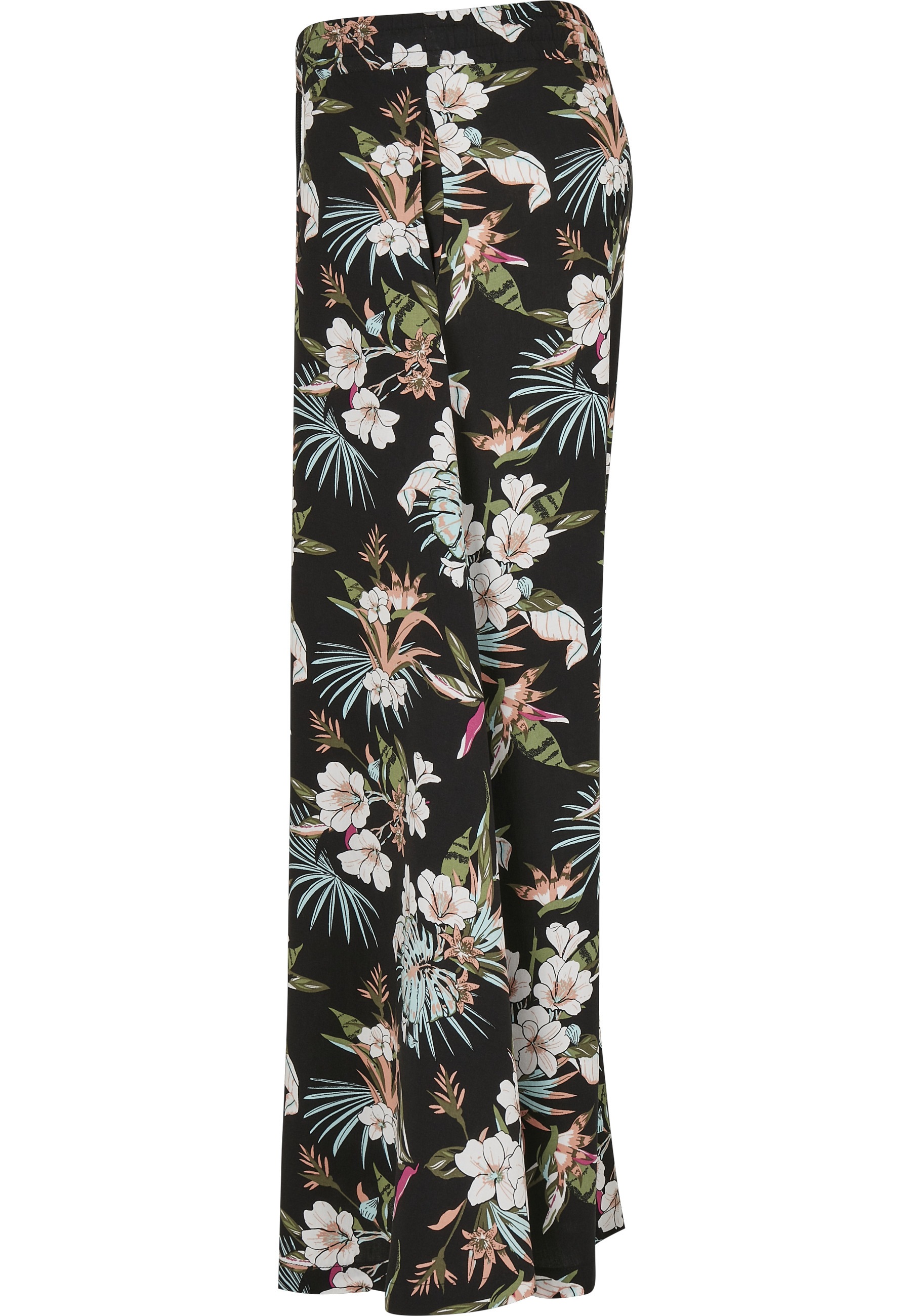 URBAN CLASSICS Jerseyrock »Urban Classics Damen Ladies Viscose Midi Skirt« 1 Stk.