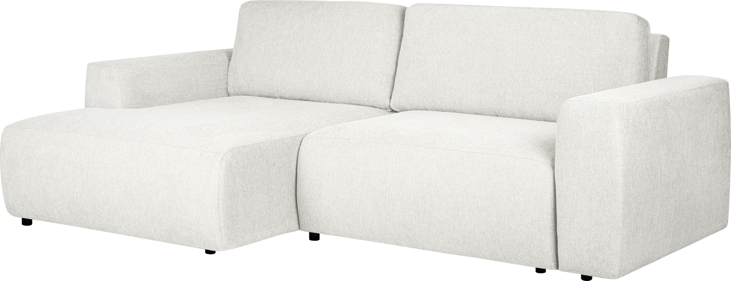 Home affaire Schlafsofa »Noord Schlafecksofa, Breite 250 cm« Cord, Struktur, Webstoff, mit Wellenunterfederung, Massivholzrahmen