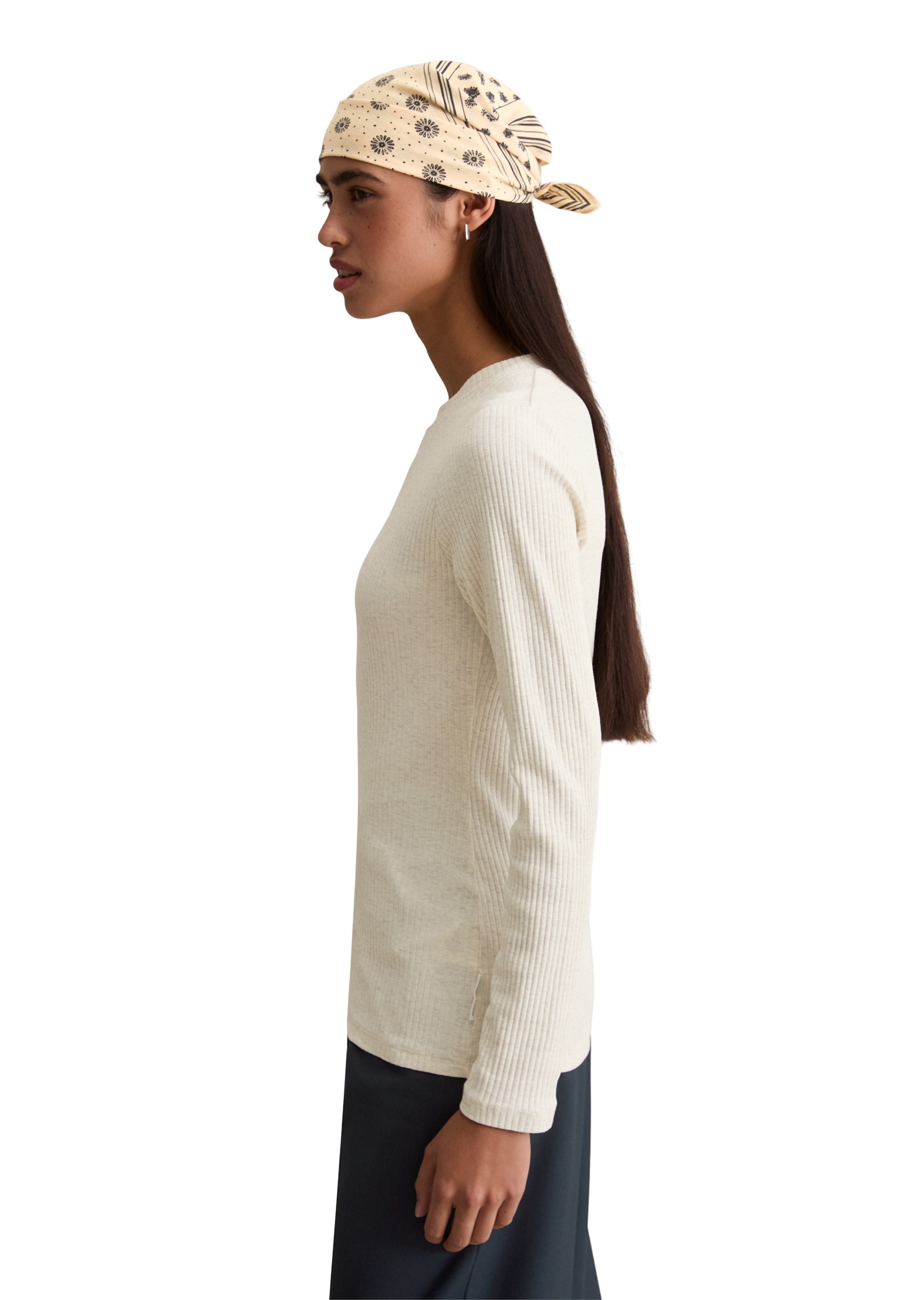 Marc O'Polo DENIM Langarmshirt »aus elastischem Bio-Baumwolle-Mix«