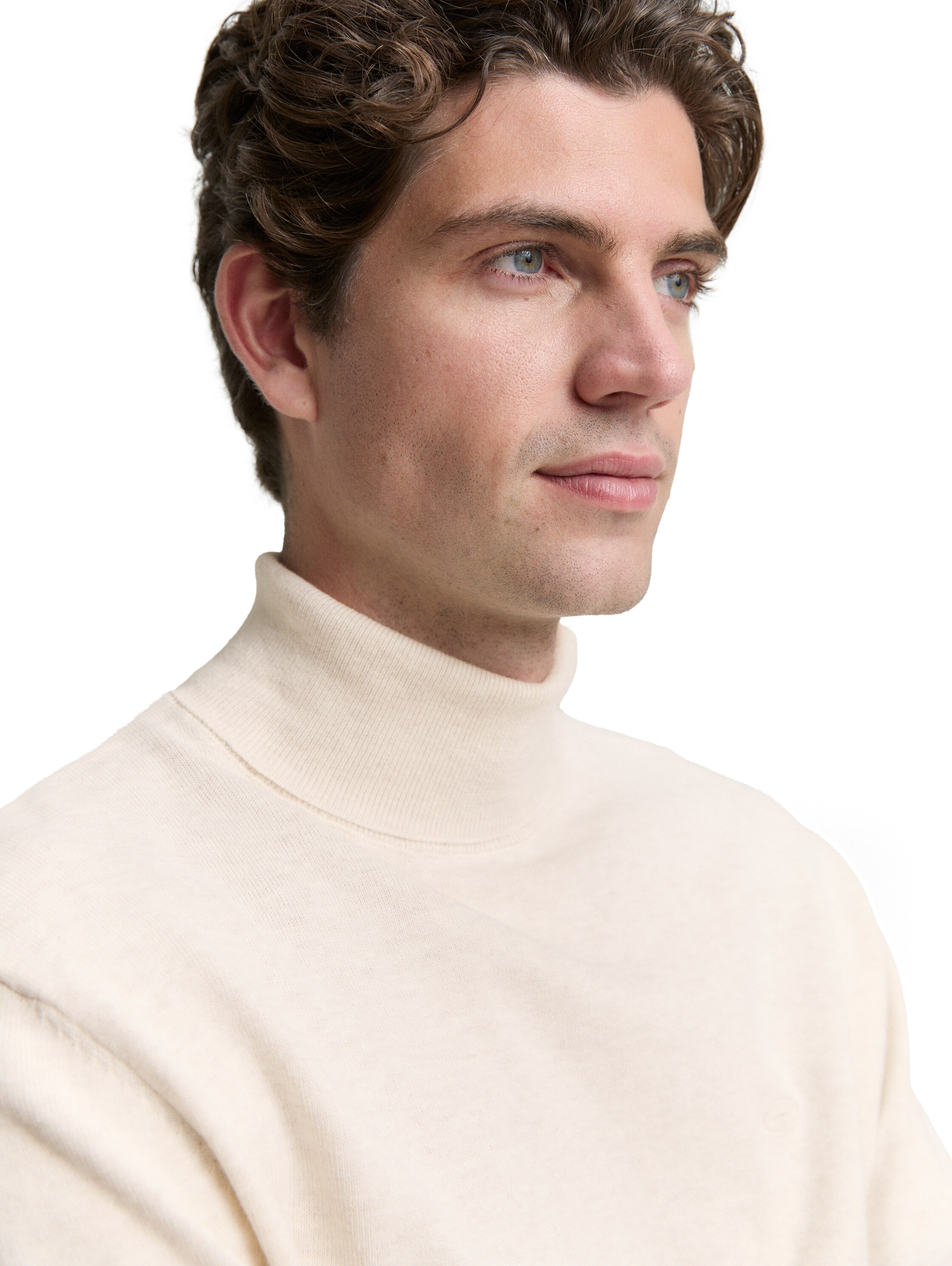 TOM TAILOR Rollkragenpullover, im Strick-Design
