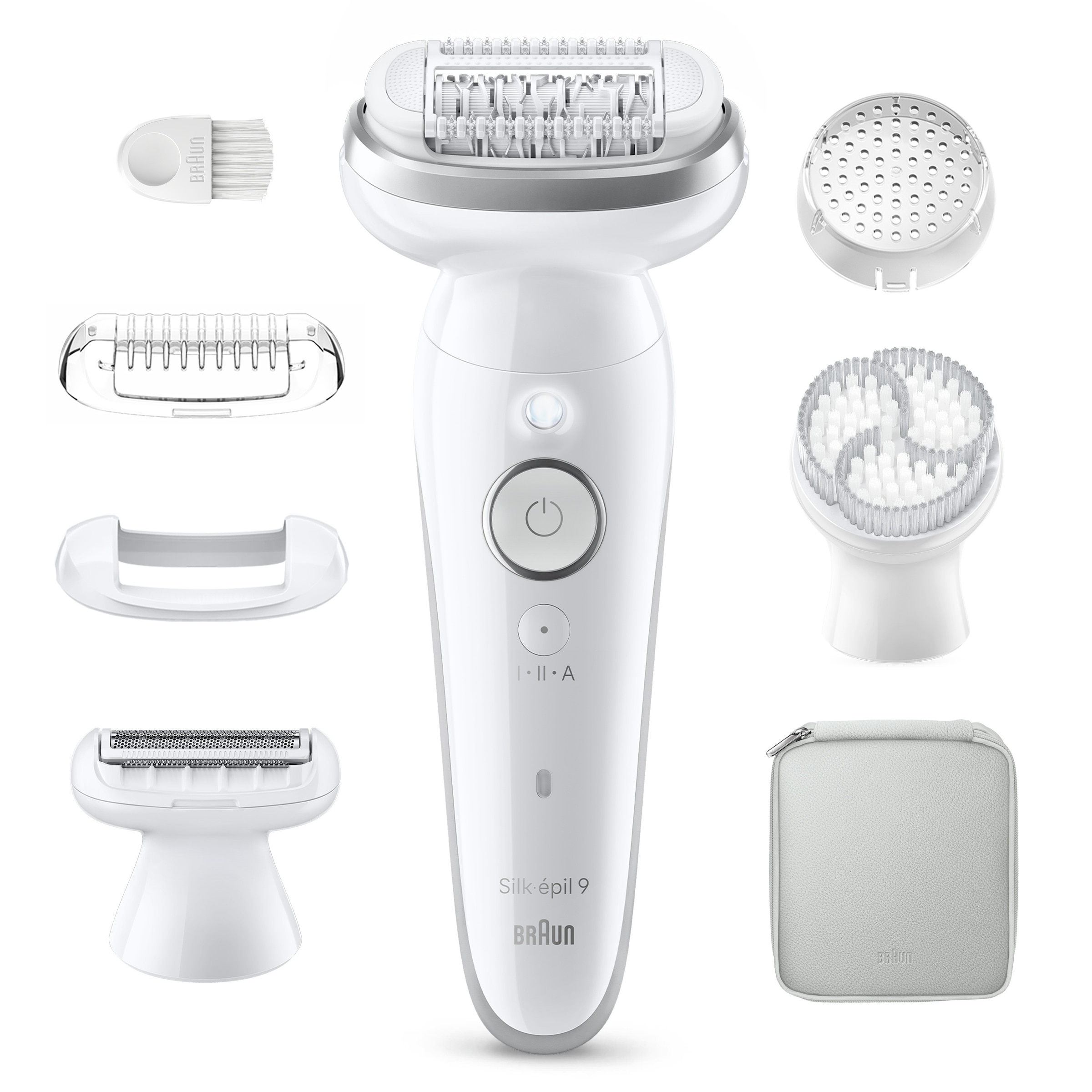 Braun Epilierer »Silk-épil 9 SES9-061« Wet & Dry, Rasieraufsatz, inkl. Trimmeraufsatz und Peelingbürste