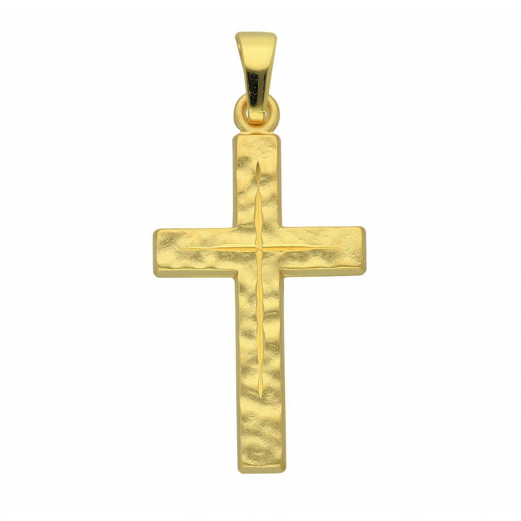 Adelia´s Kette mit Anhänger »333 Gold Kreuz Anhänger«