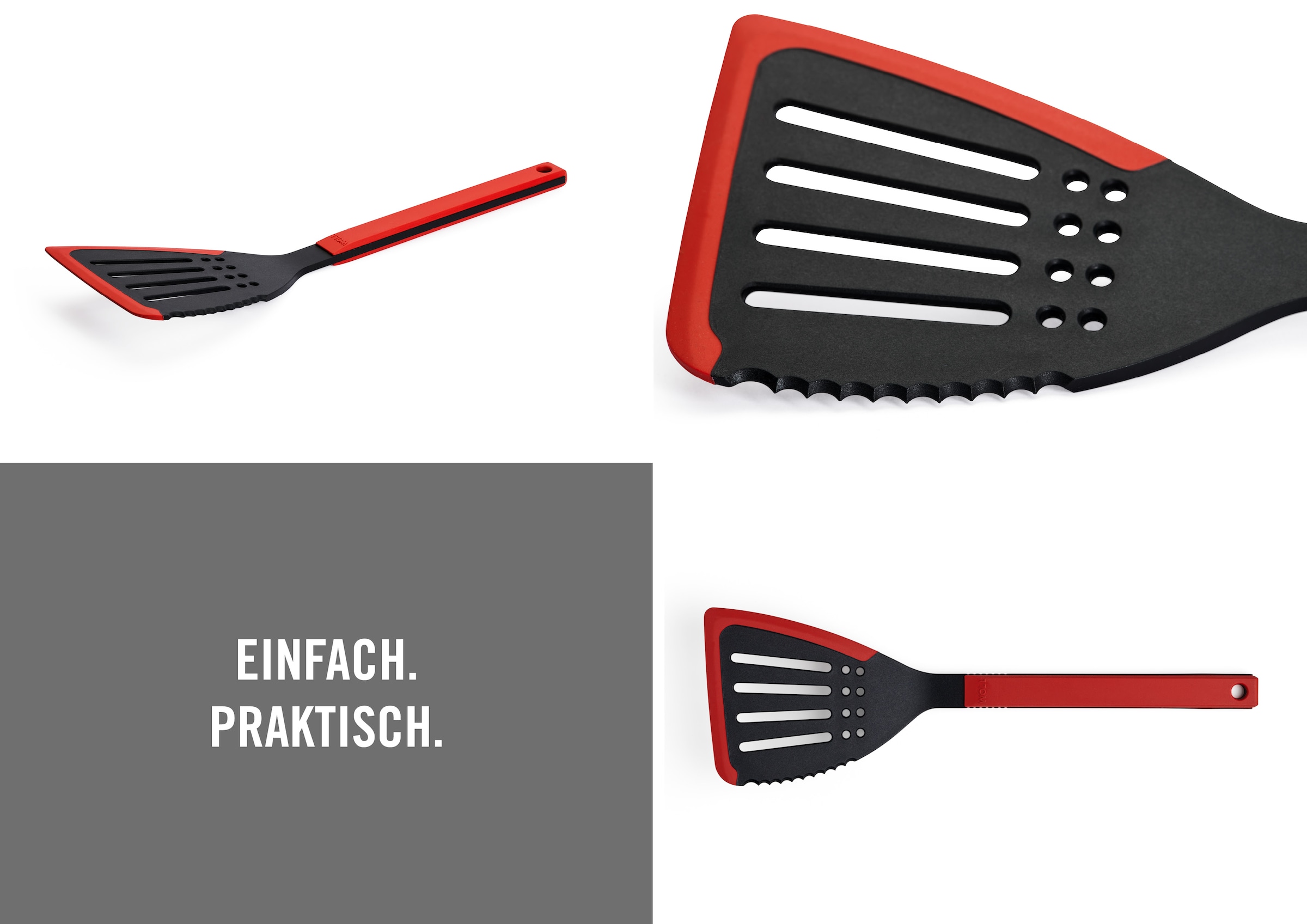 WOLL Pfannenwender »Cook it«, (1 tlg.), aus hochwertigem Kunststoff und Silikon