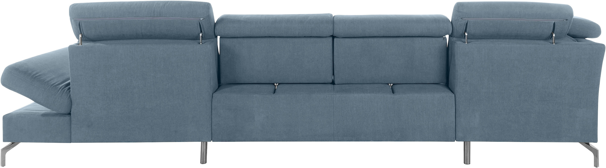 sit&more Wohnlandschaft »Brisbane U-Form«, Fußhöhe 15 cm, inklusive Sitztiefen-, Armteil- und Kopfteilverstellung
