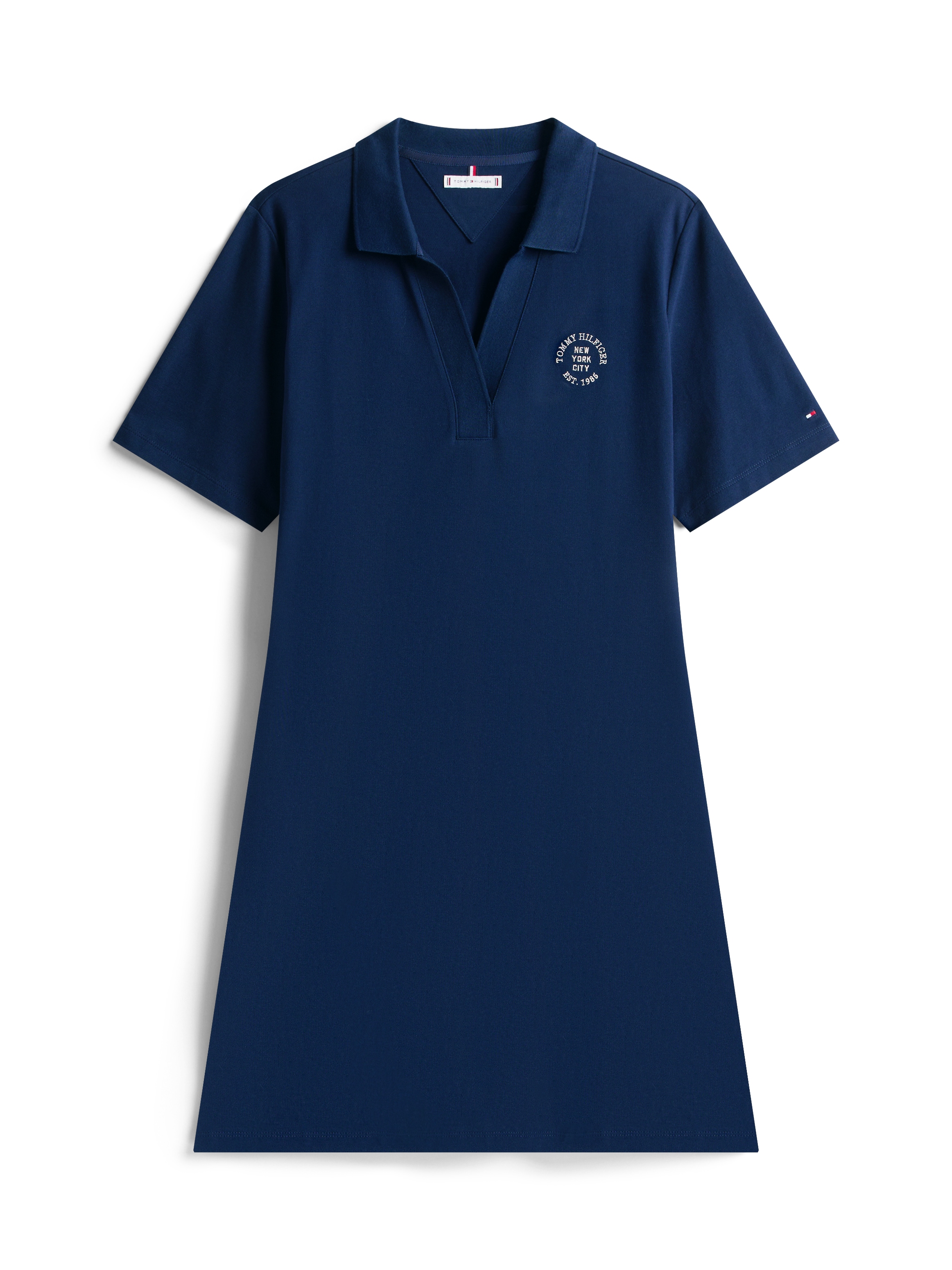 Tommy Hilfiger Curve Polokleid »CRV OPEN-NK STAMP REG POLO DRESS«