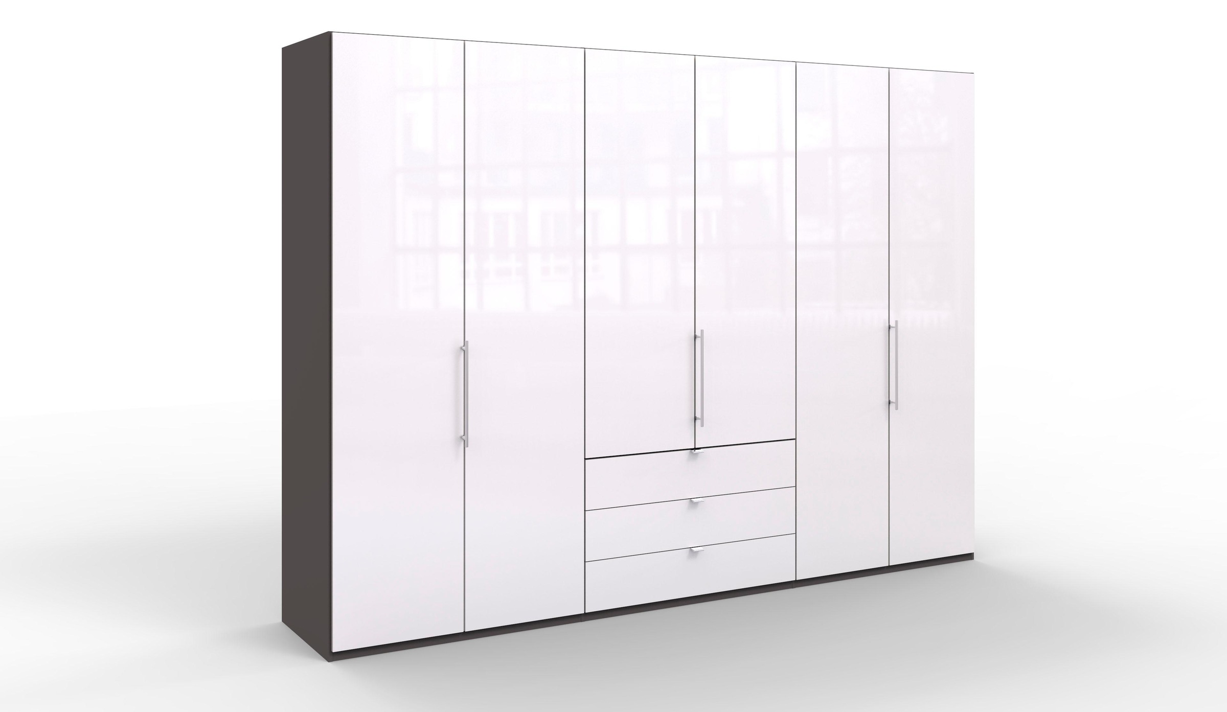 WIEMANN Kleiderschrank "Loft" Glasfront günstig online kaufen