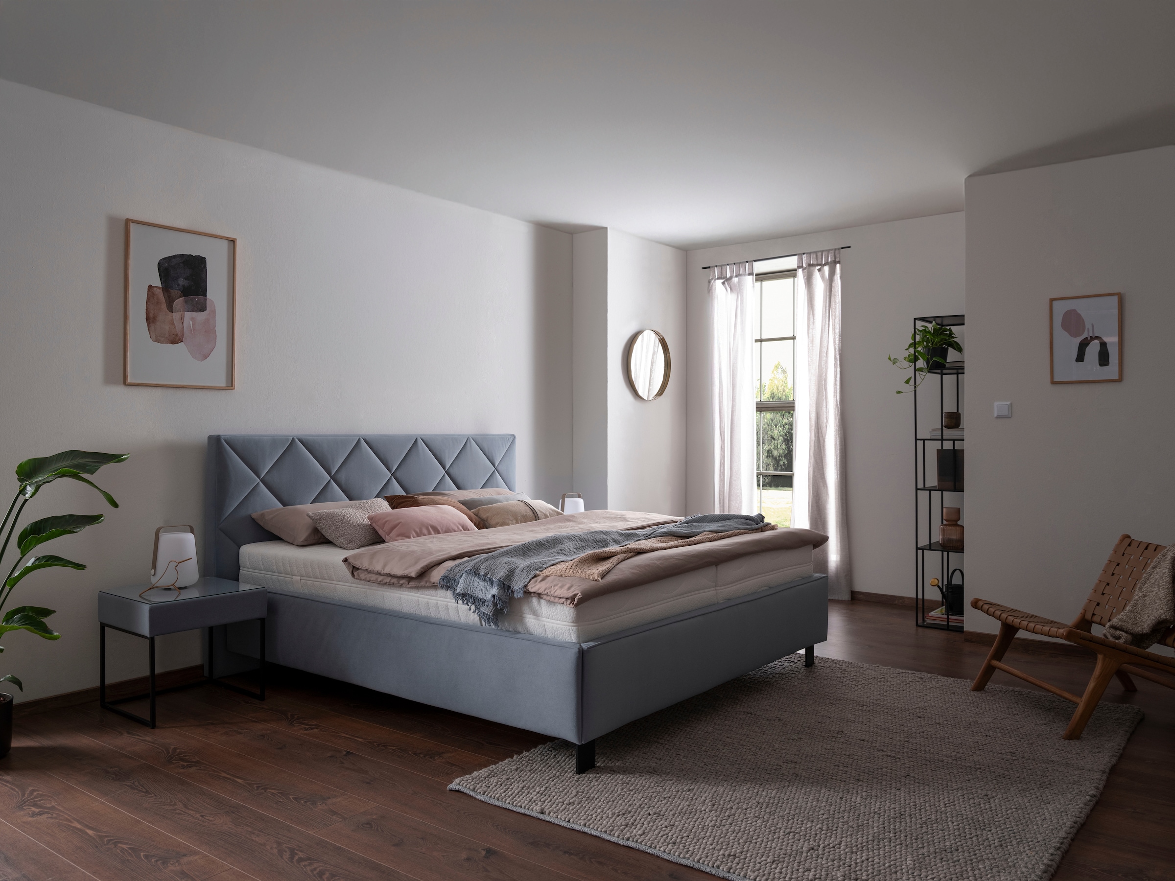 alina Polsterbett »Nicuro« 180x200cm, mit verschiedenen Matratzen und Lattenrosten