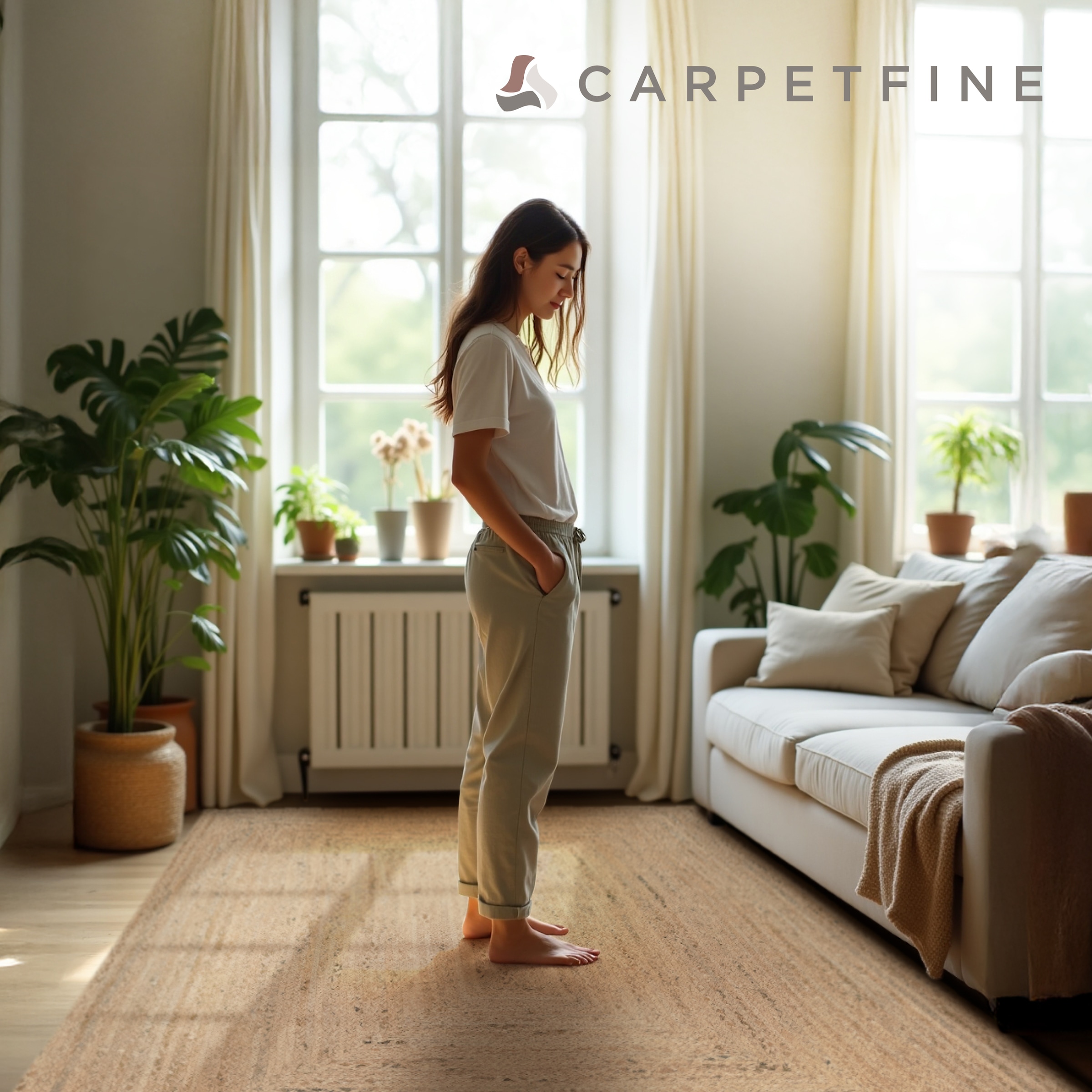 carpetfine Teppich »Nele Juteteppich Naturfaser«, rechteckig, 6 mm Höhe, geflochtener Wendeteppich aus 100% Jute, quadratisch und als Läufer