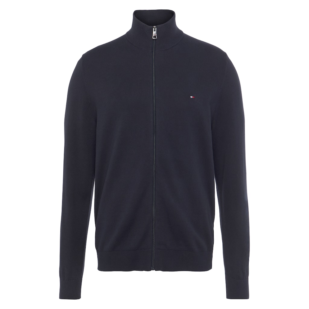 Tommy Hilfiger Strickjacke »DE COTTON ZIP THROUGH«