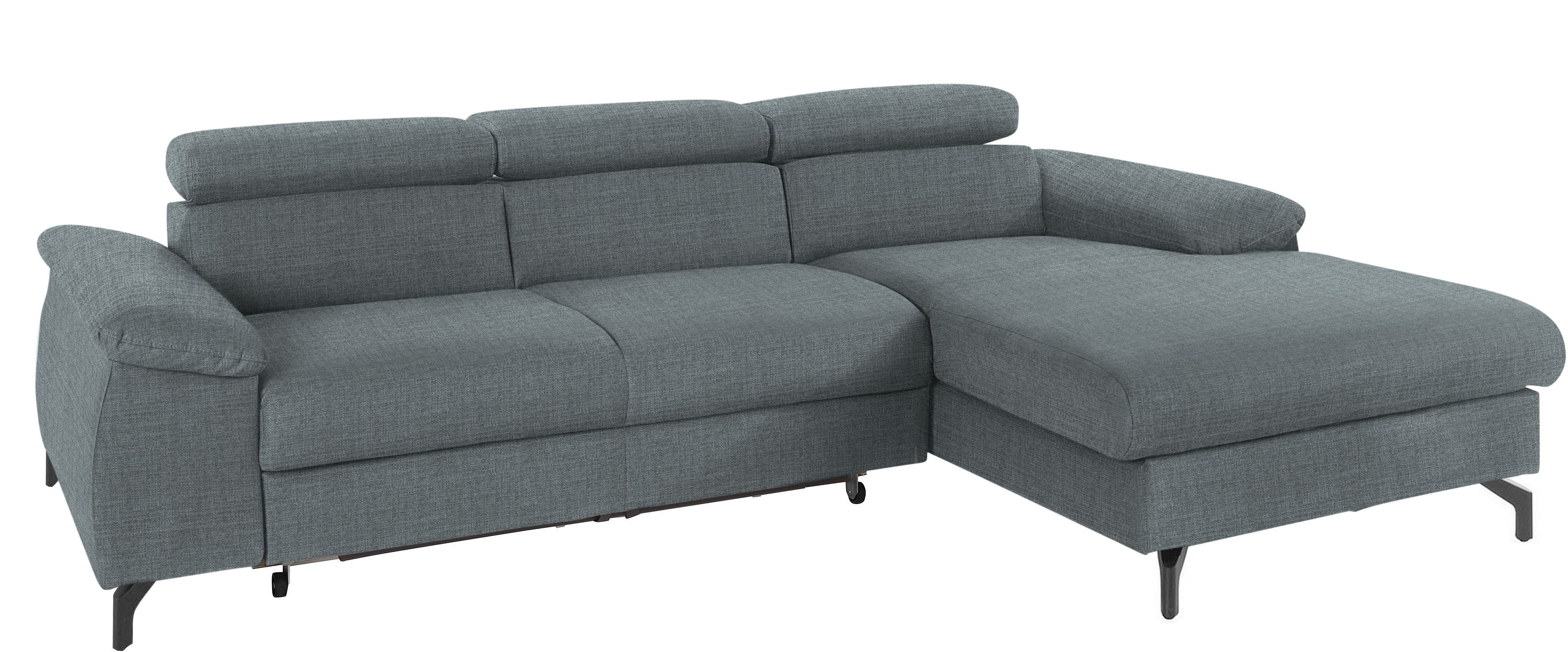 COTTA Ecksofa "Kitty L-Form, B: 242 cm" mit Kopfteilverstellung, optional Schlaffunktion & Bettkasten