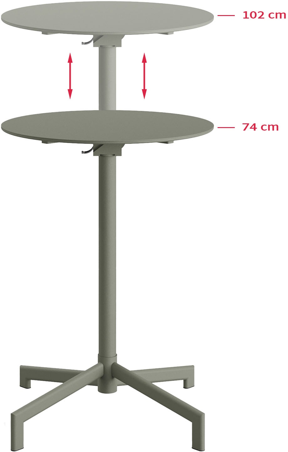 Best Stehtisch »Versa«, (Packung, 1 St.), Terrassen-/Stehtisch