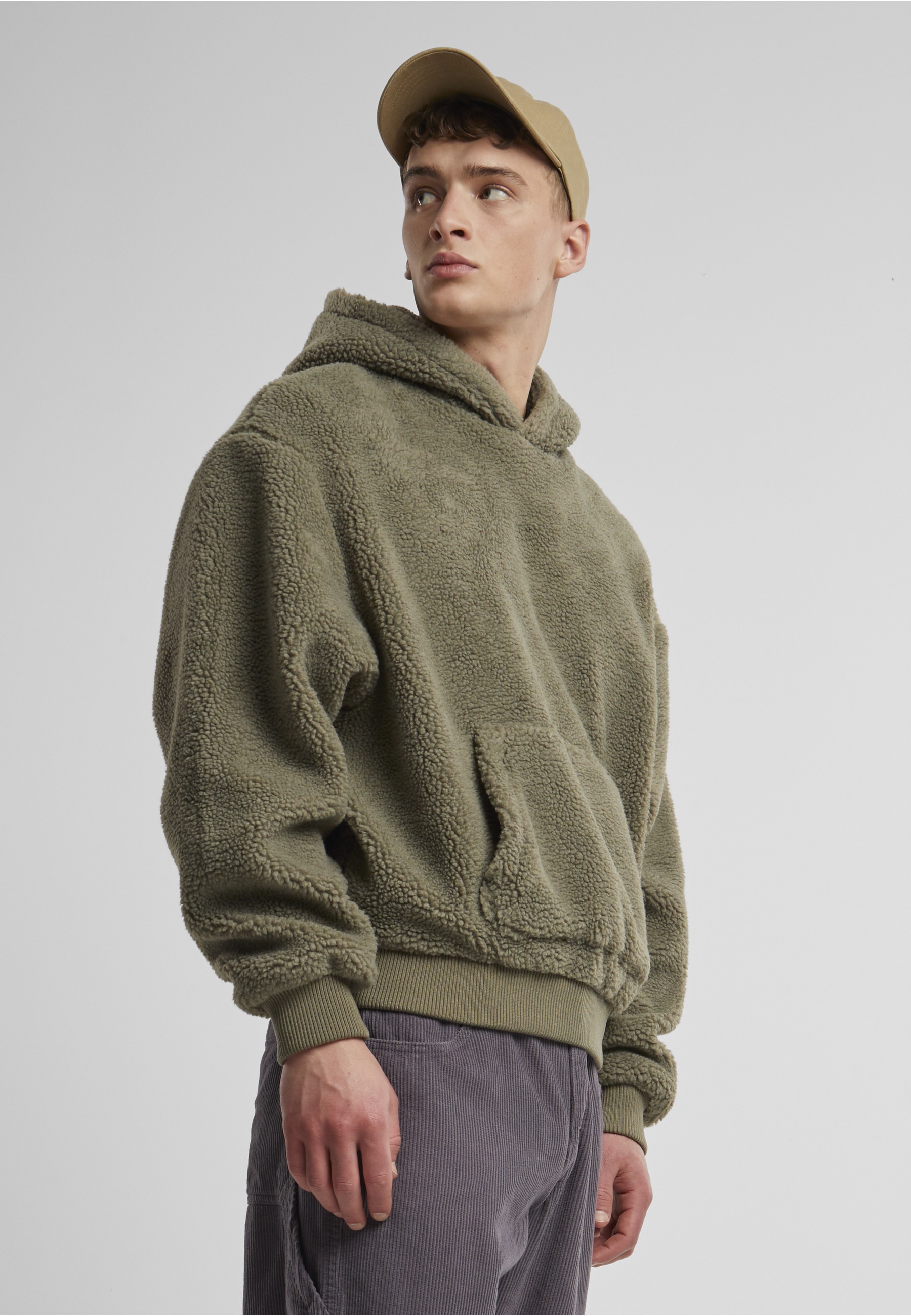 URBAN CLASSICS Kapuzenpullover »Urban Classics Oversized Teddy Hoody« 1 Stk.
