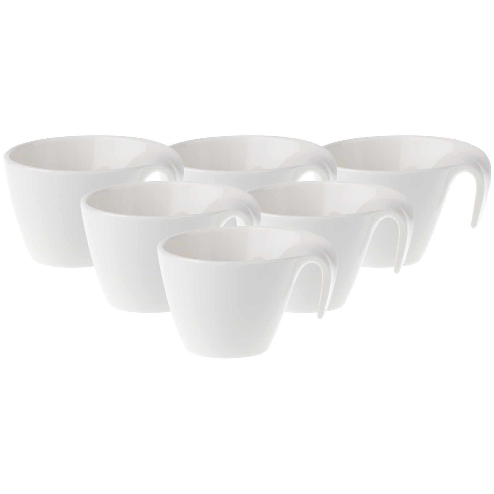 Villeroy & Boch Tasse "Kaffeetassen Flow 200 ml 6er Set weiß" günstig online kaufen