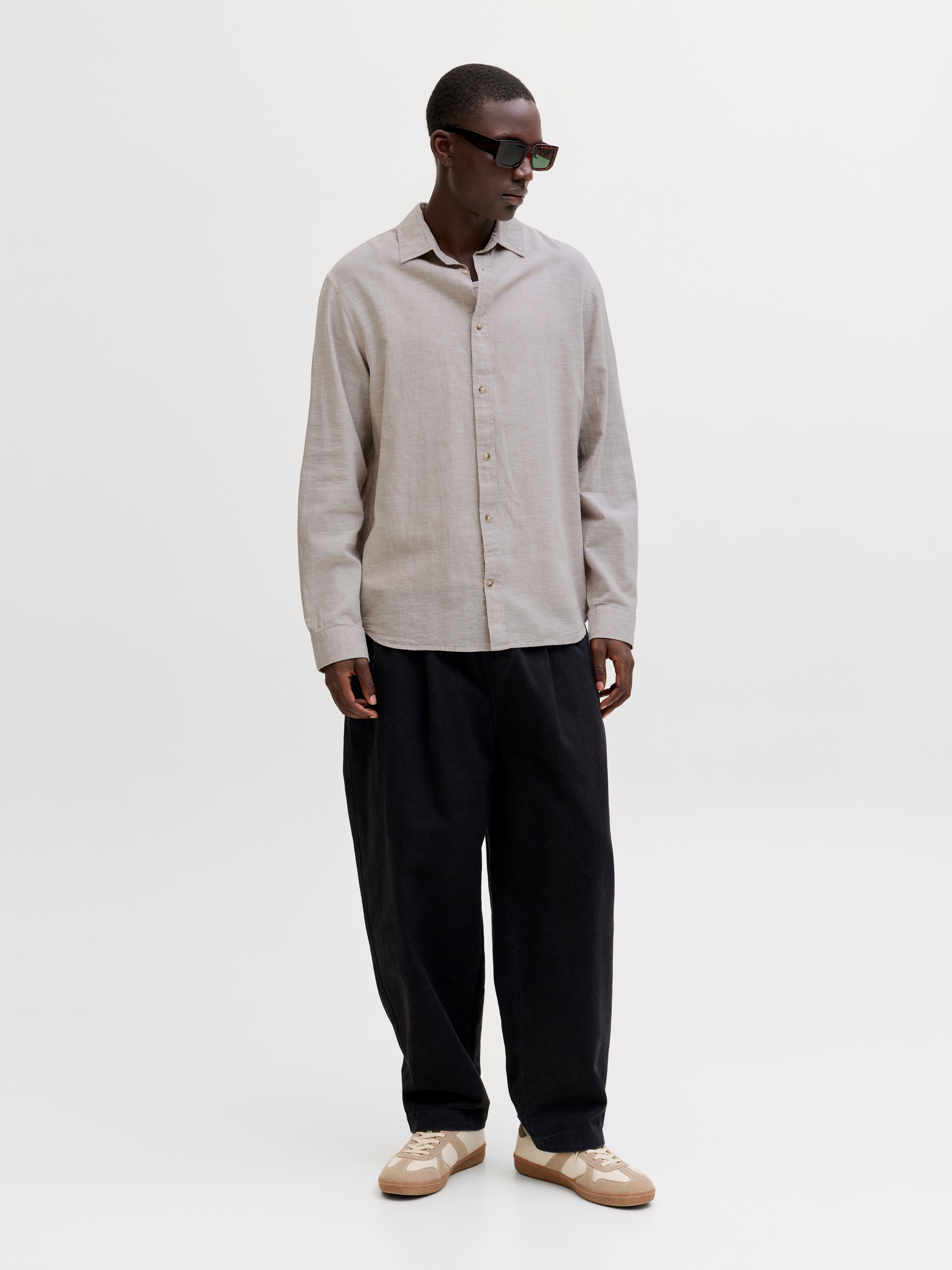 Jack & Jones Chemise à Manches Longues Esummer Linen Blend String M Homme 4