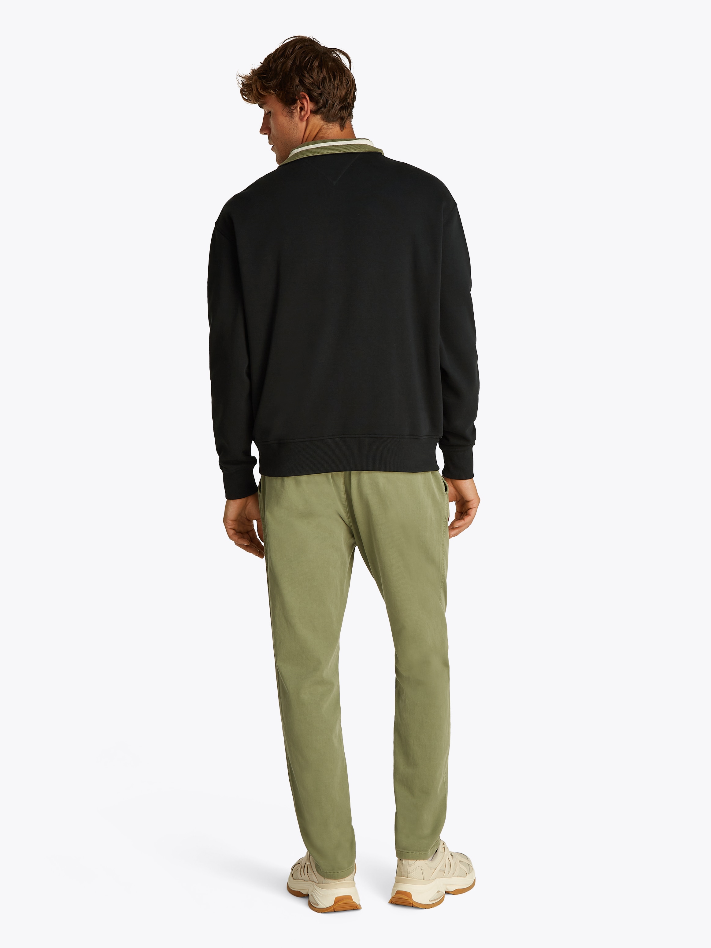 Tommy Jeans Sweatshirt »TJM RLX LINEAR 1/4 ZIP«, Mit Rundhalsausschnitt