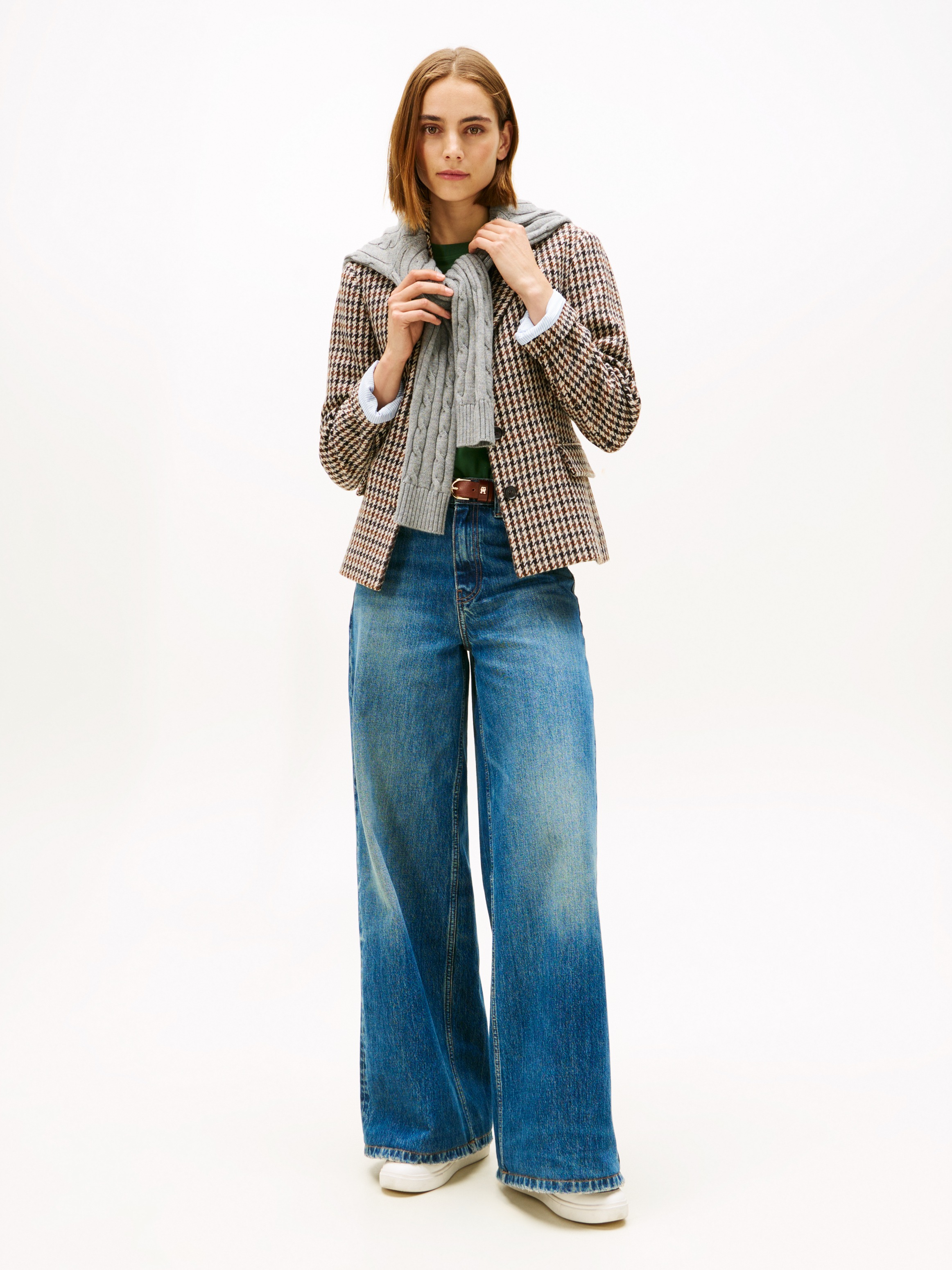 Thumbnail - Tommy Hilfiger Kurzblazer "HERITAGE CHECK BLAZER" aus reiner Wolle