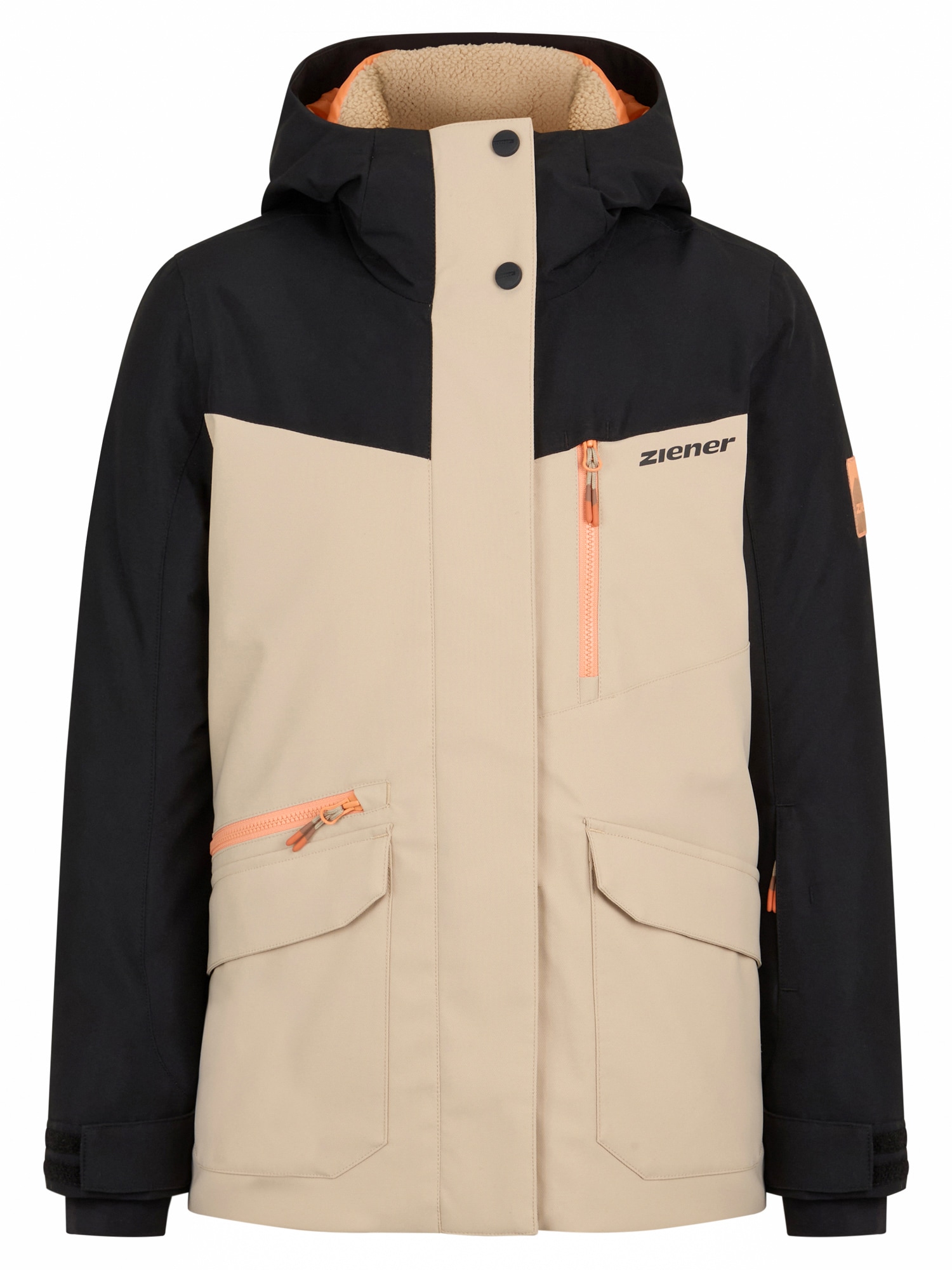 Ziener Skijacke "AKONIA-Z AQUASHIELD MÄDCHEN" wasser- u. winddicht, atmungsaktiv, warm, reflektierende Elemente