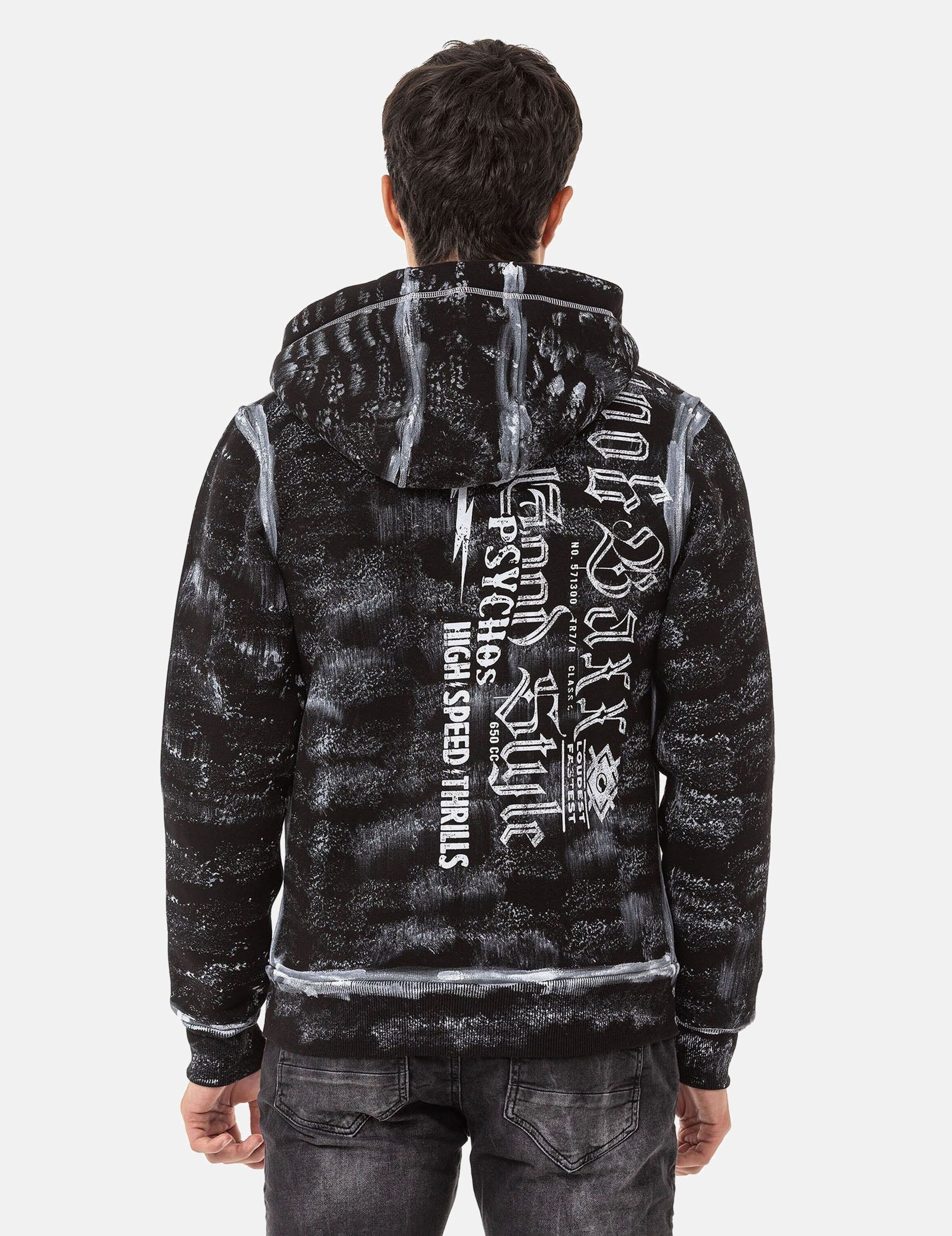 Cipo & Baxx Sweatjacke »Jacken«, mit auffälligem Print, CL544