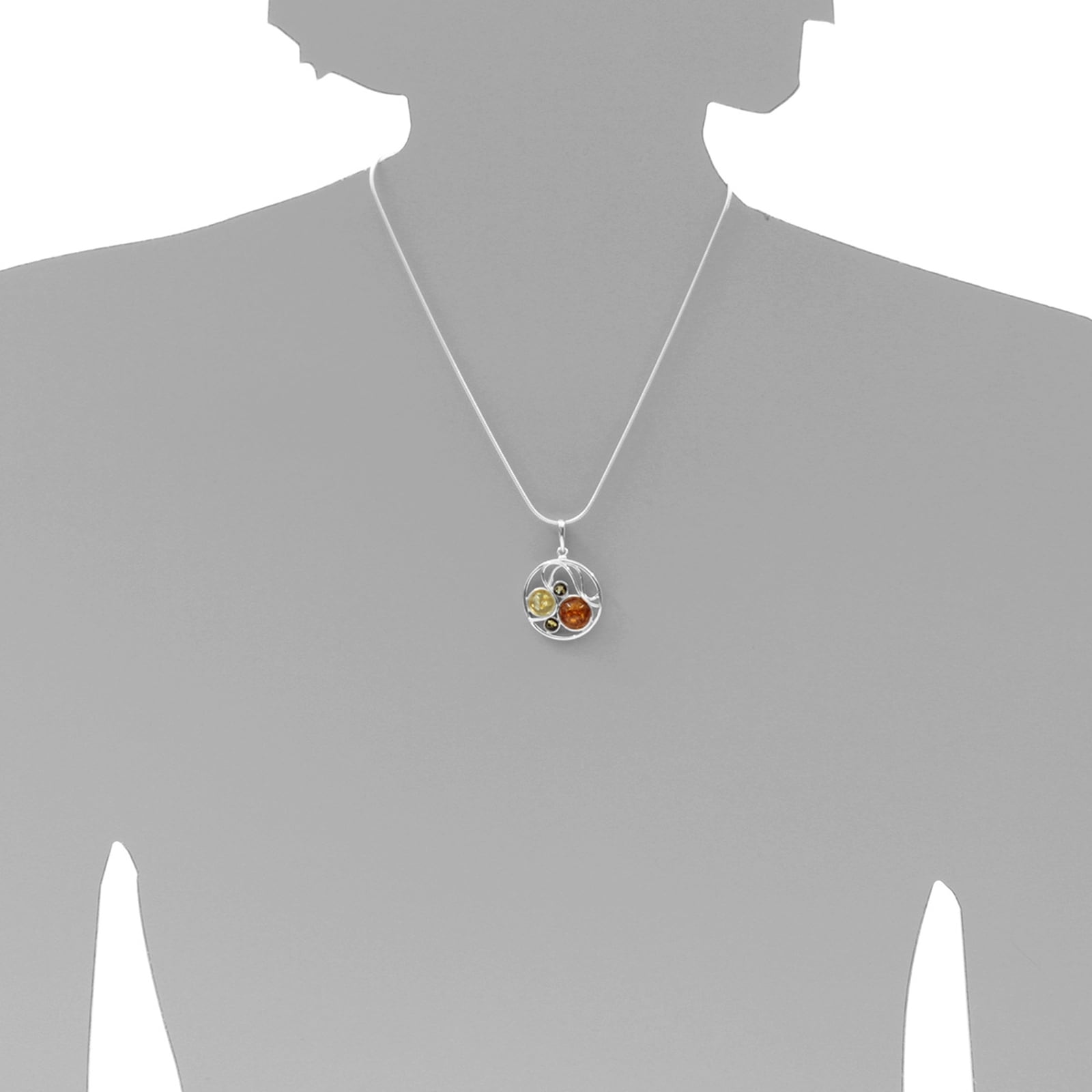 OSTSEE-SCHMUCK Kettenanhänger »- Smilla - Silber 925/000 - Bernstein«