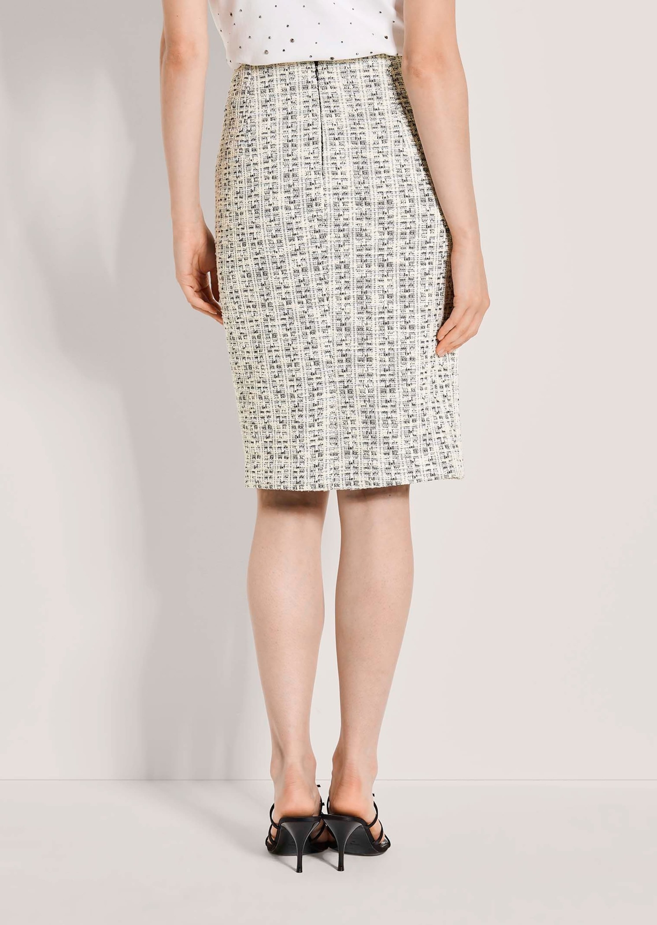 MADELEINE Bleistiftrock »Bouclérock Bleistiftrock in Tweed-Optik« Tweed-Boucle-Qualität