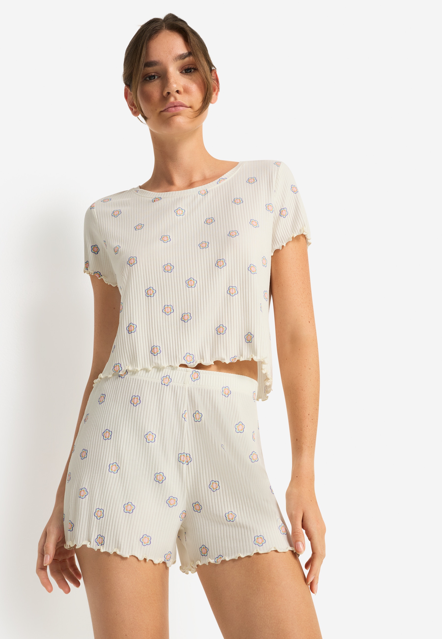 LSCN by LASCANA Shorty Set, 2 tlg. All-over Druck