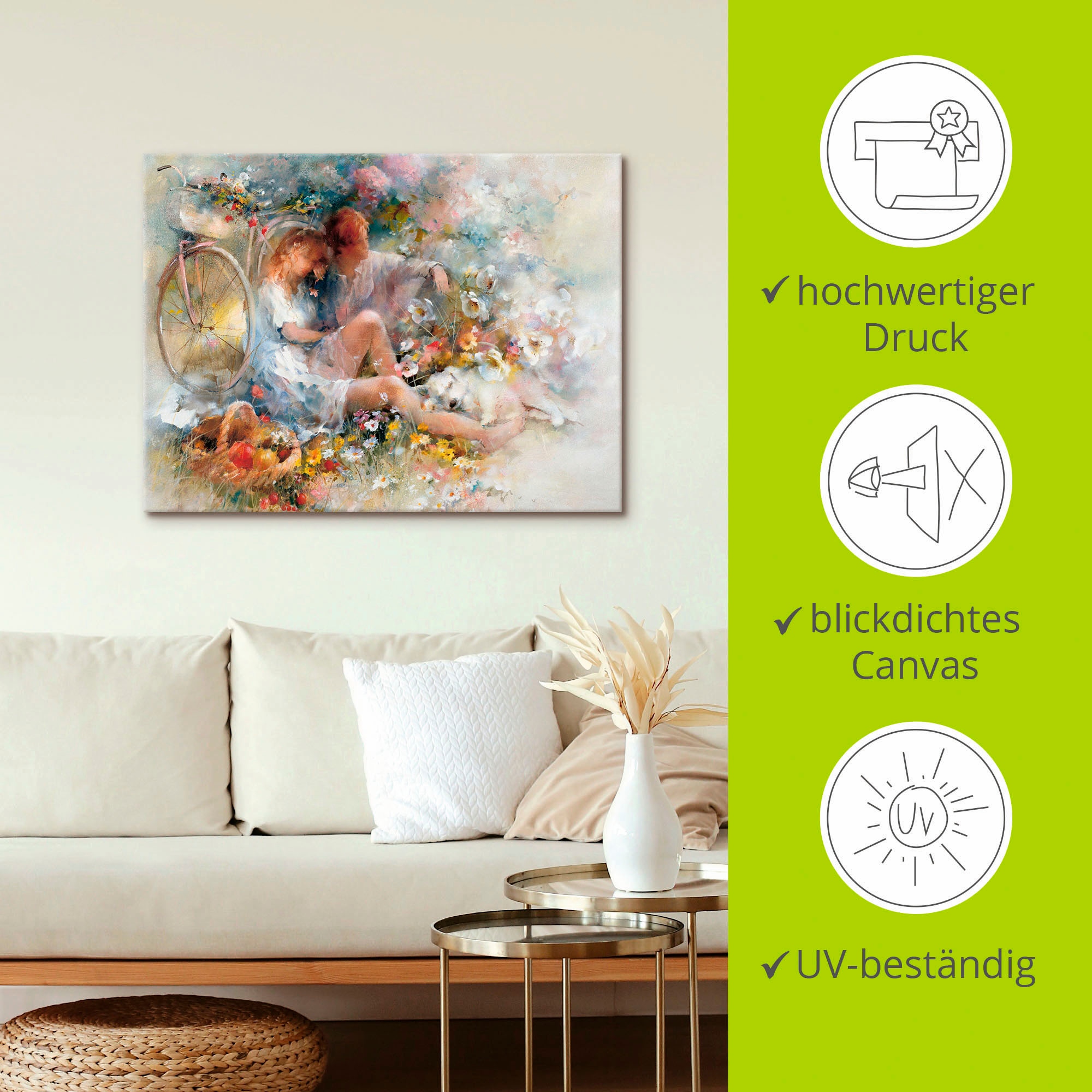 Artland Wandbild »Reise im Frühjahr«, Paar, (1 St.), als Leinwandbild, Poster, Wandaufkleber in verschied. Größen