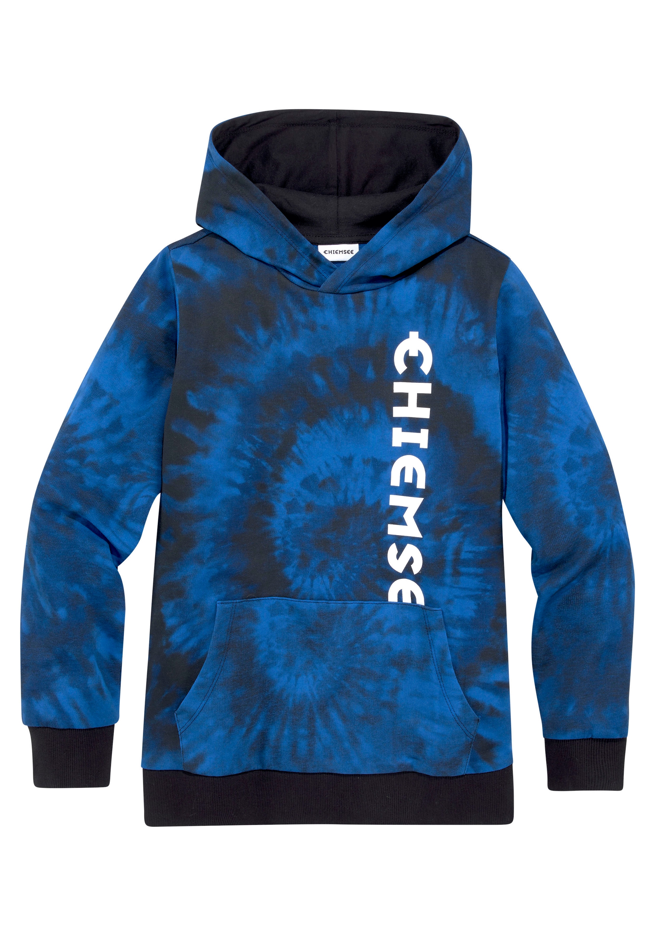 »in kaufen mit Chiemsee BAUR Batikoptik«, | online cooler Logo-Druck Kapuzensweatshirt
