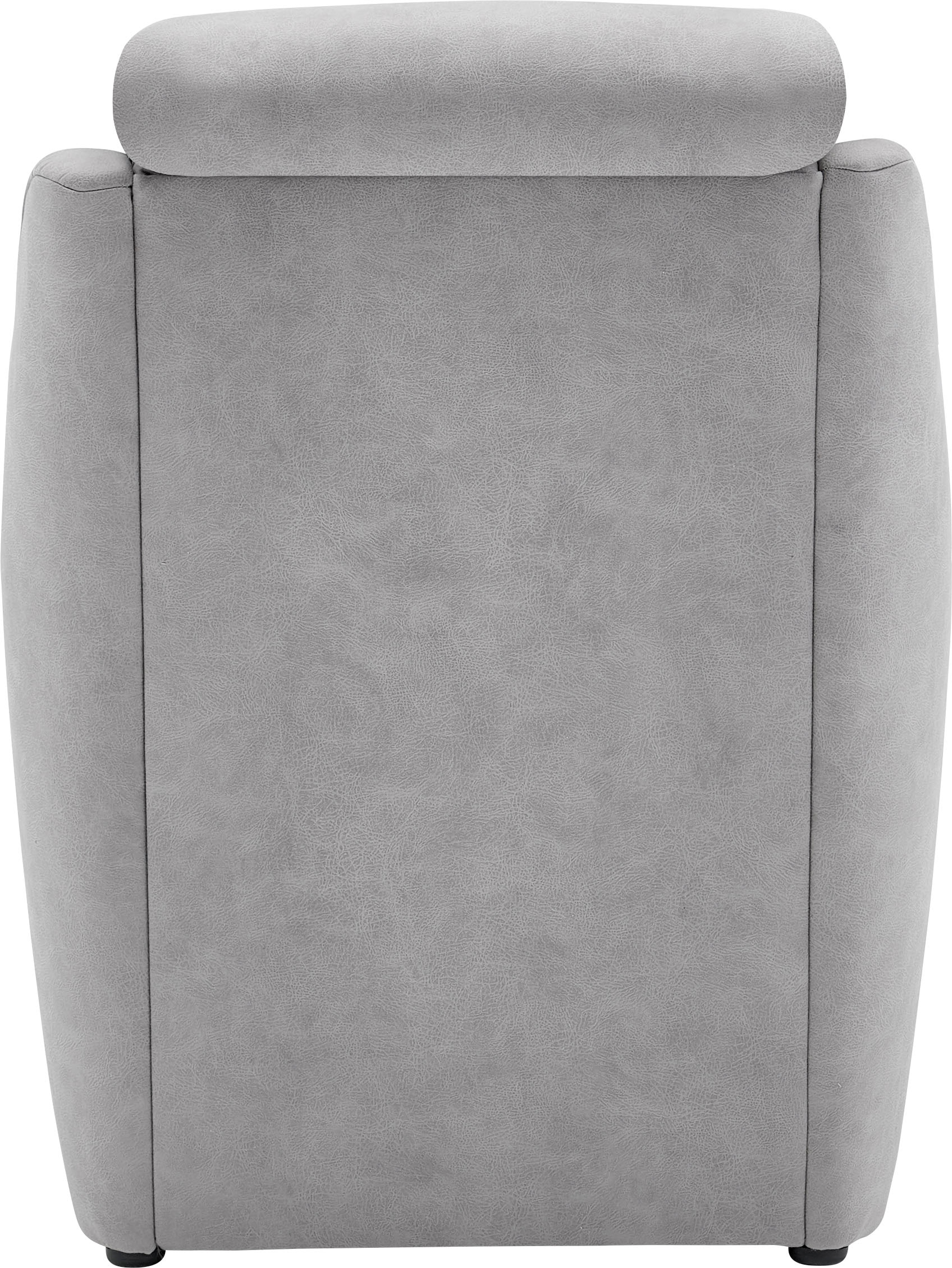 VILLA BECK Polstergarnitur »Lugano«, (Set, 3 tlg.), Kopfteilverstellung, in Sitzhöhe 49 cm, 3-Sitzer und 2x Sessel