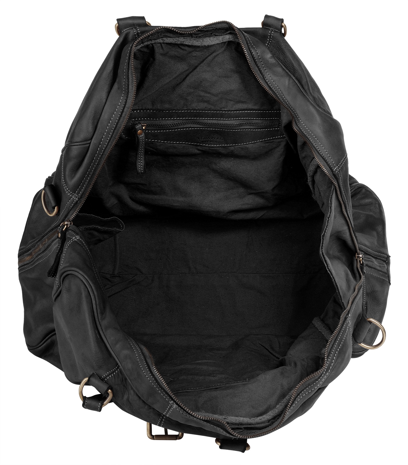forty° Reisetasche, echt Leder, Made in Italy