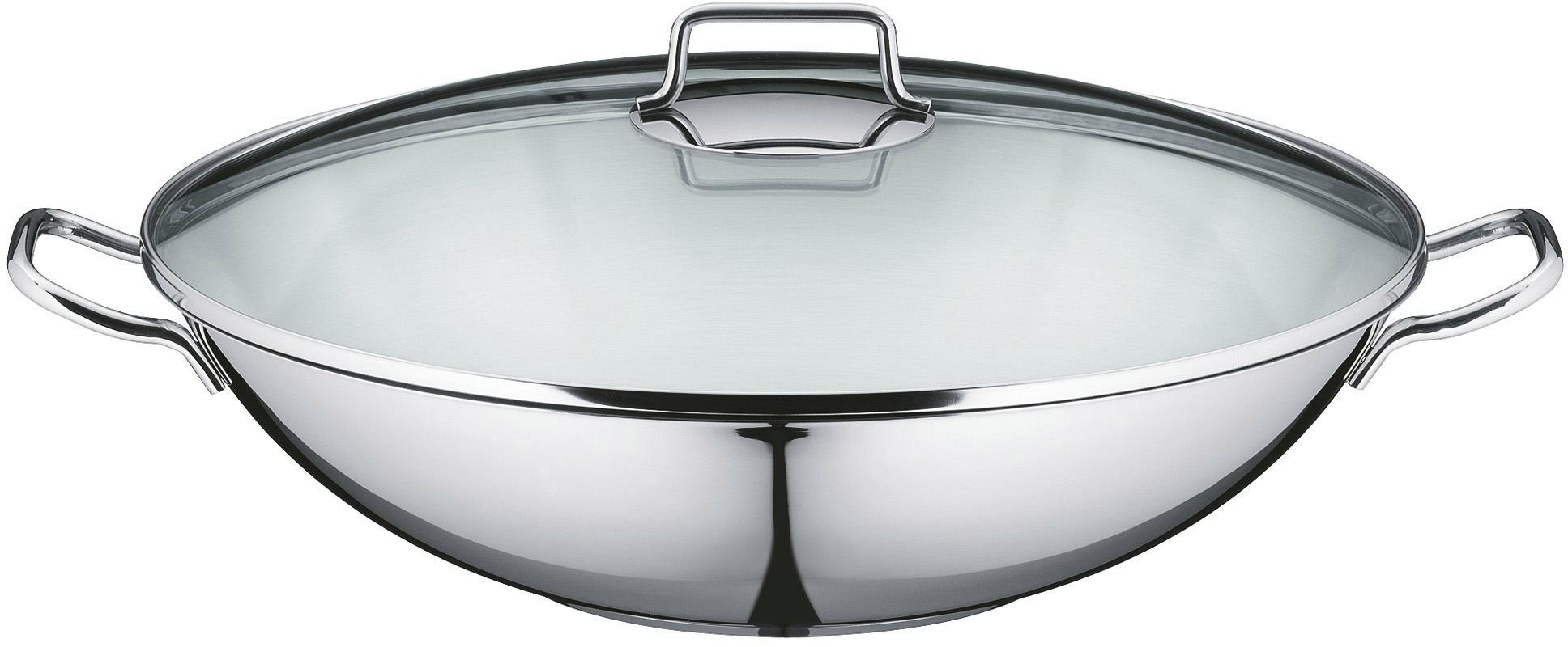 WMF Wok »Macao«, Rostfrei | (Set, Rezeptheft), x Cromargan® Glasdeckel, 18/10, bestellen Induktion Dämpfeinsatz, 1 BAUR tlg., Edelstahl 4 Wok mit