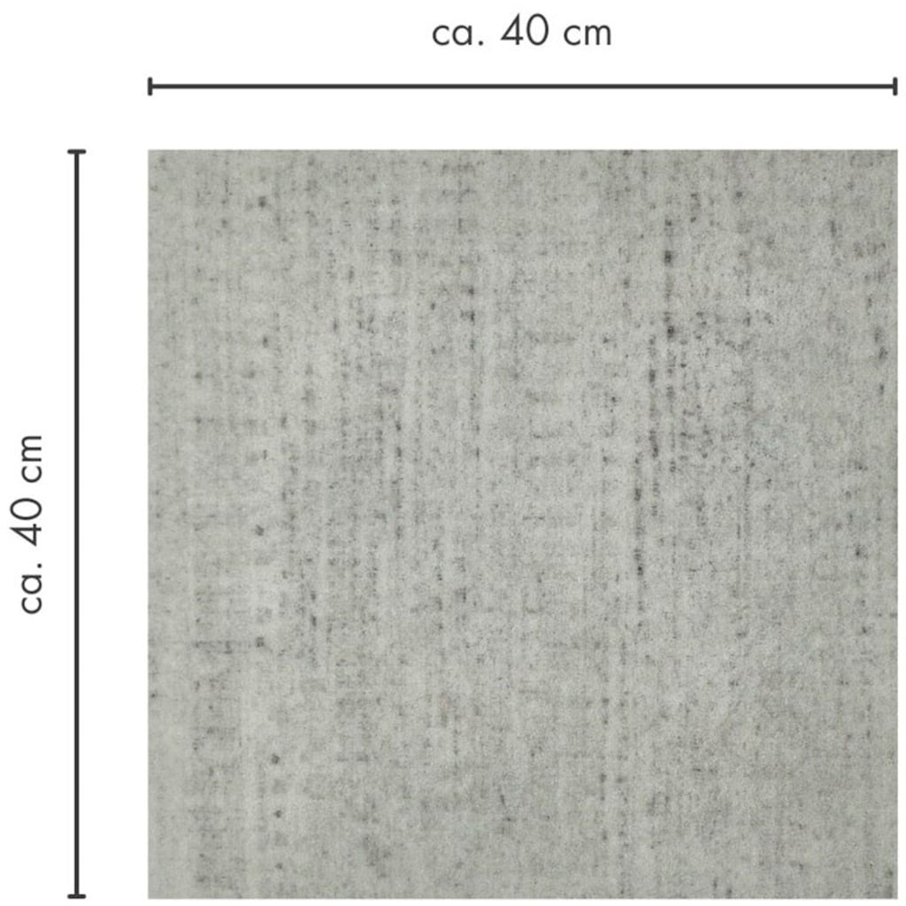 Andiamo Teppichfliese »Paris Nadelfilz«, quadratisch, 40x40 cm, selbstklebend, robust & strapazierfähig, 25 Stück (4 qm)