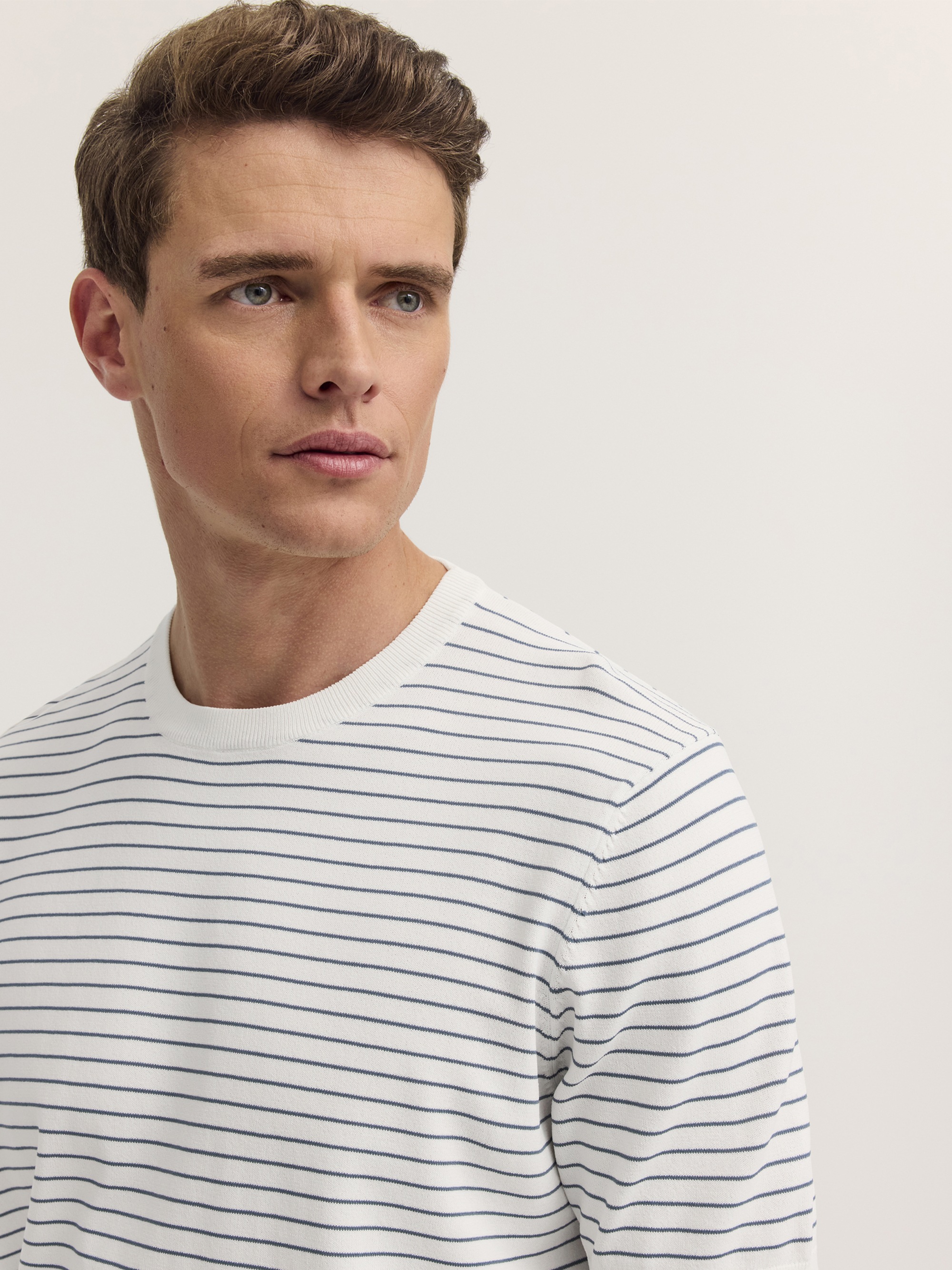 bugatti T-Shirt »Regular Fit« Regular Fit Gestreift Rundhals