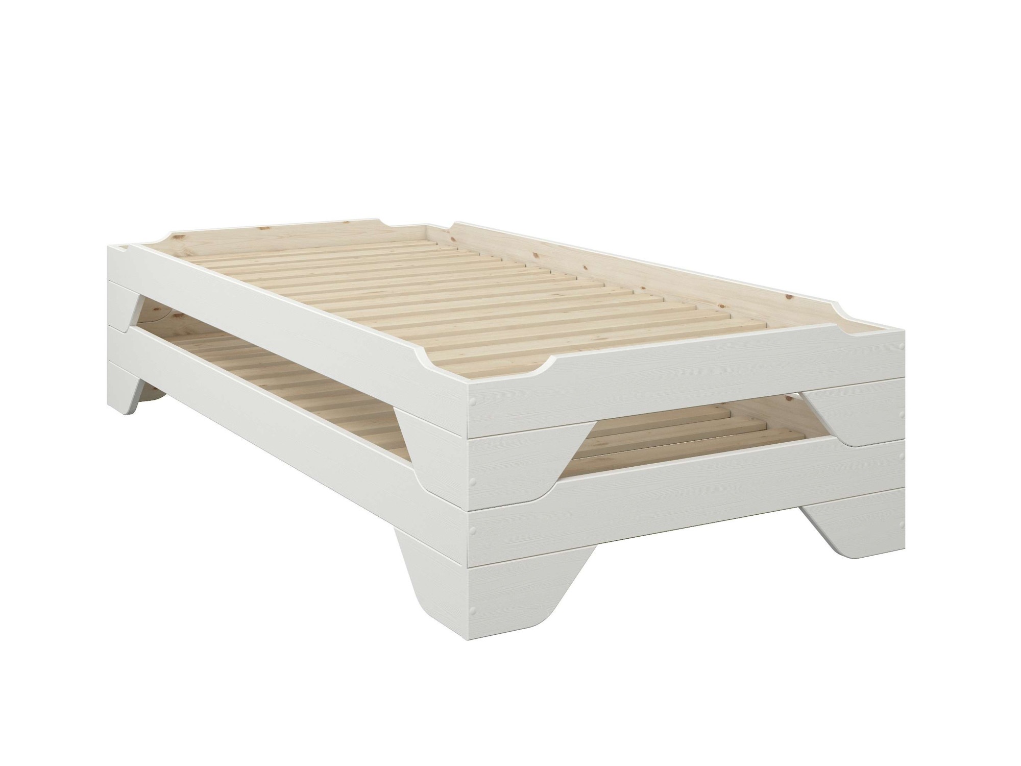 Home affaire Massivholzbett "Melwine, Stapelbett, platzsparend, modern" 1 B günstig online kaufen