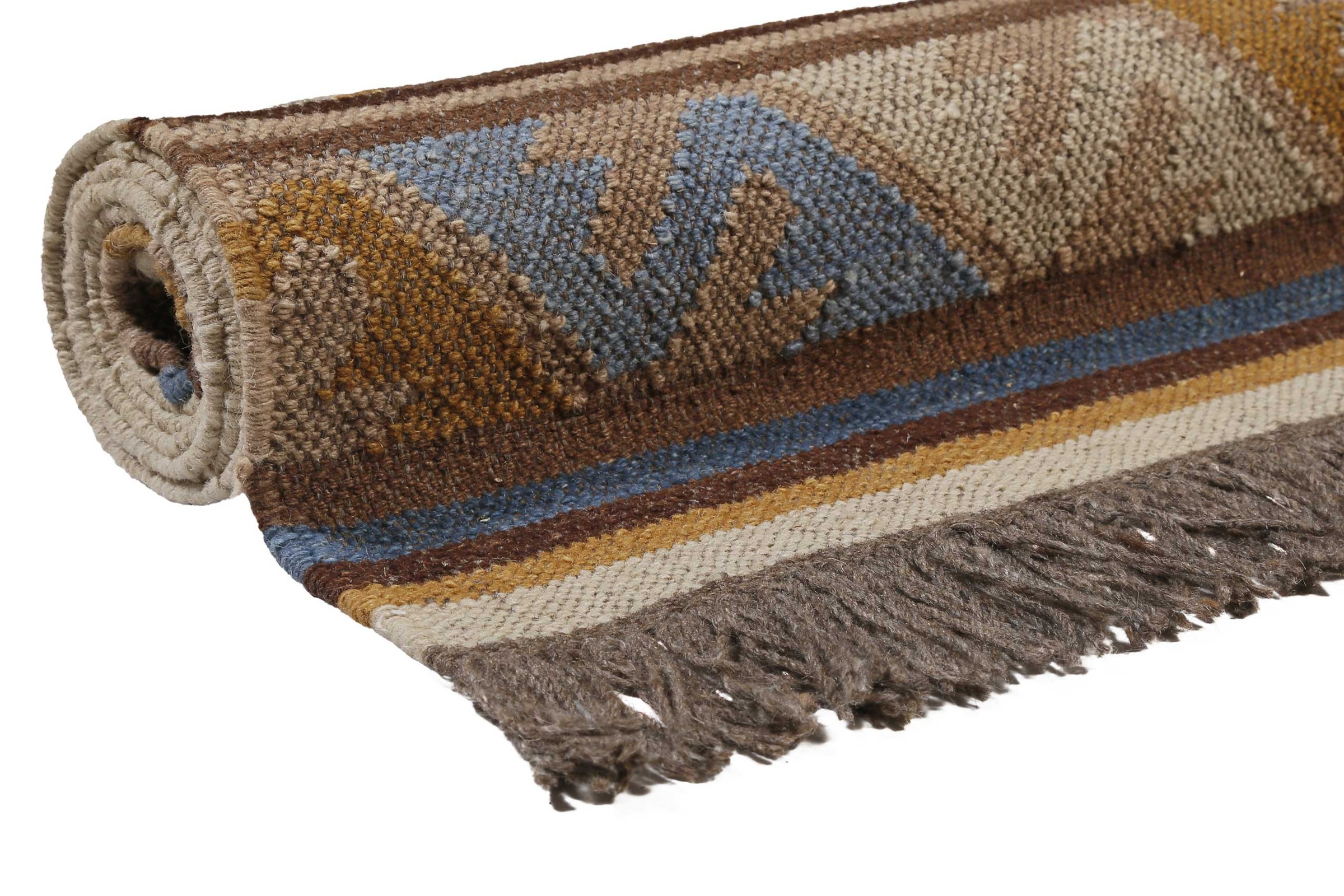 Tapis en laine Green Looop Valere Marron 80x150cm 3
