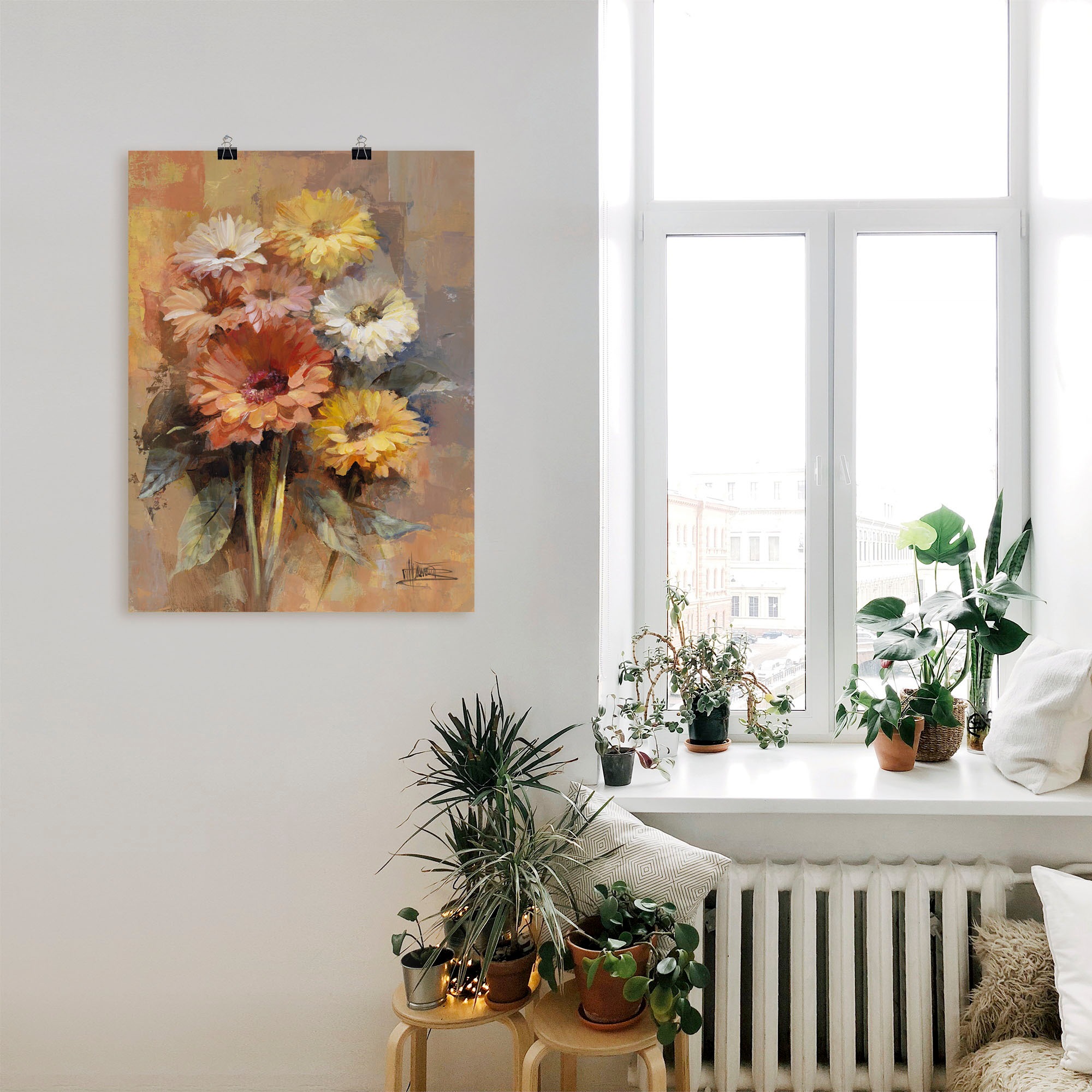 Artland Wandbild »Blumenstrauß II«, Blumen, (1 St.), als Leinwandbild, Poster, Wandaufkleber in verschied. Größen