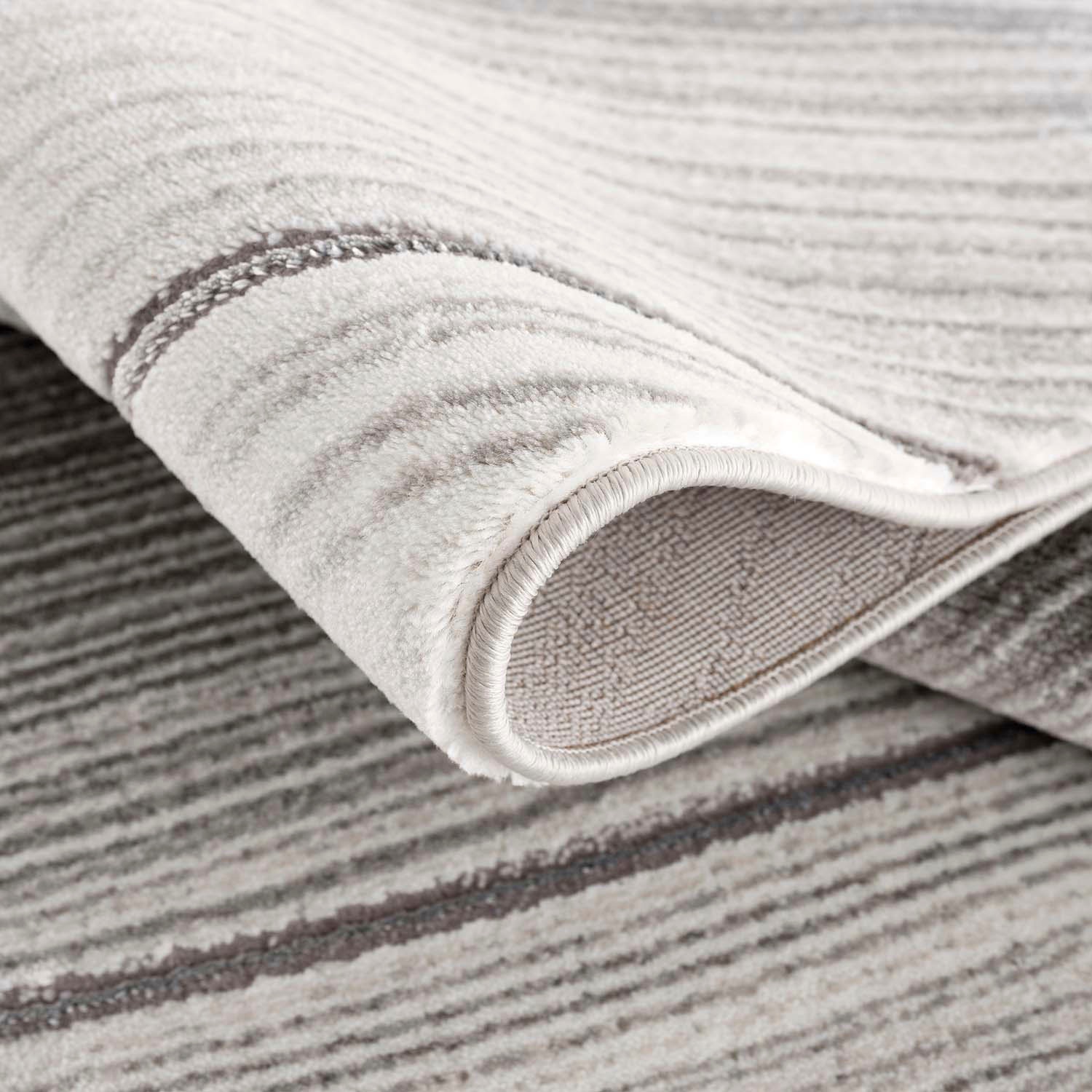 Carpet City Teppich "Noa 9258" rund 11 mm Höhe Kurzflor, Modern, Weicher Fo günstig online kaufen