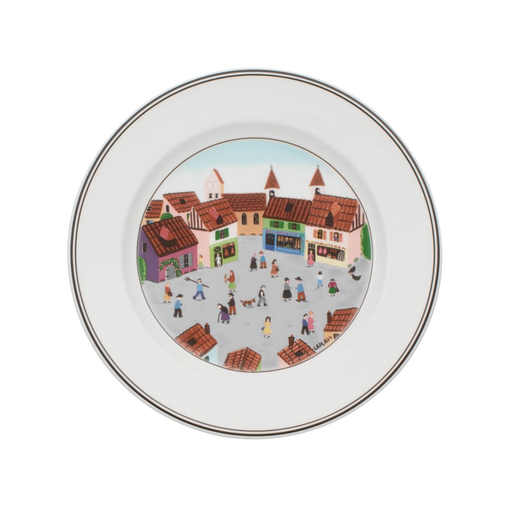 Villeroy & Boch Design Naif Dinner Plate: Old Village Square