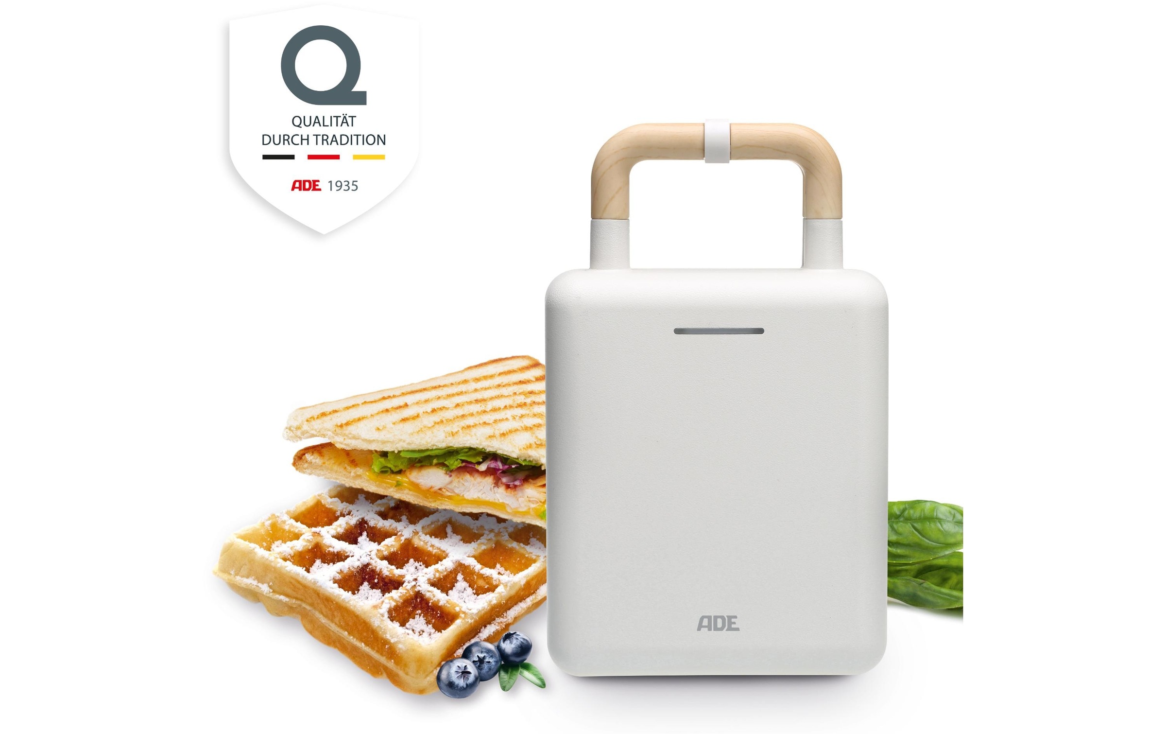 ADE Waffeleisen »Weiss« 600 W