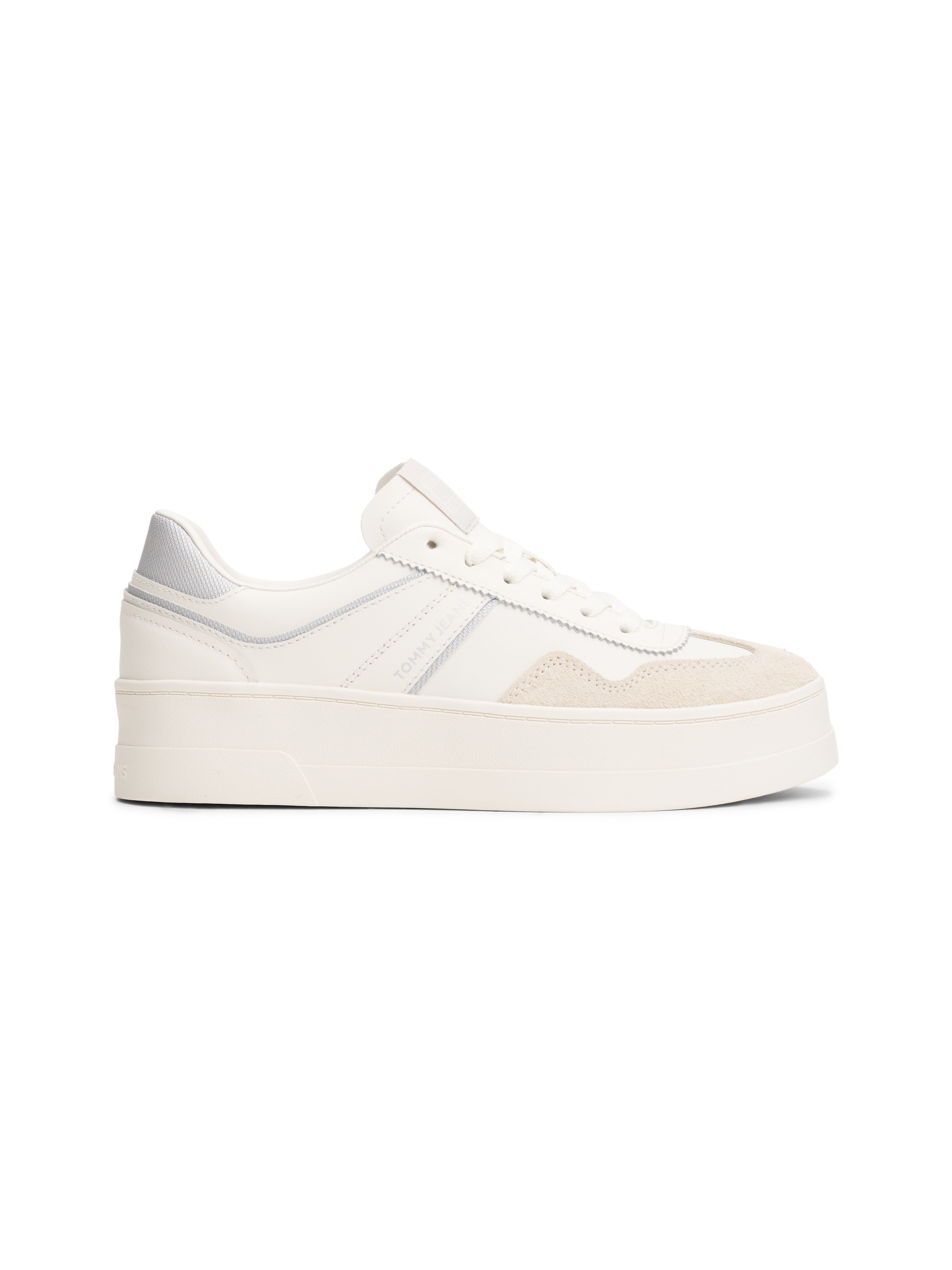 Tommy Jeans Plateausneaker »THE GREENWICH FLATFORM«, Freizeitschuh, Halbschuh, Schnürerschuh mit Logoschriftzug