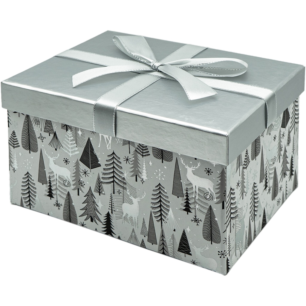 NOOR LIVING Geschenkbox »Weihnachtsdeko«, (Set, 4 St.)