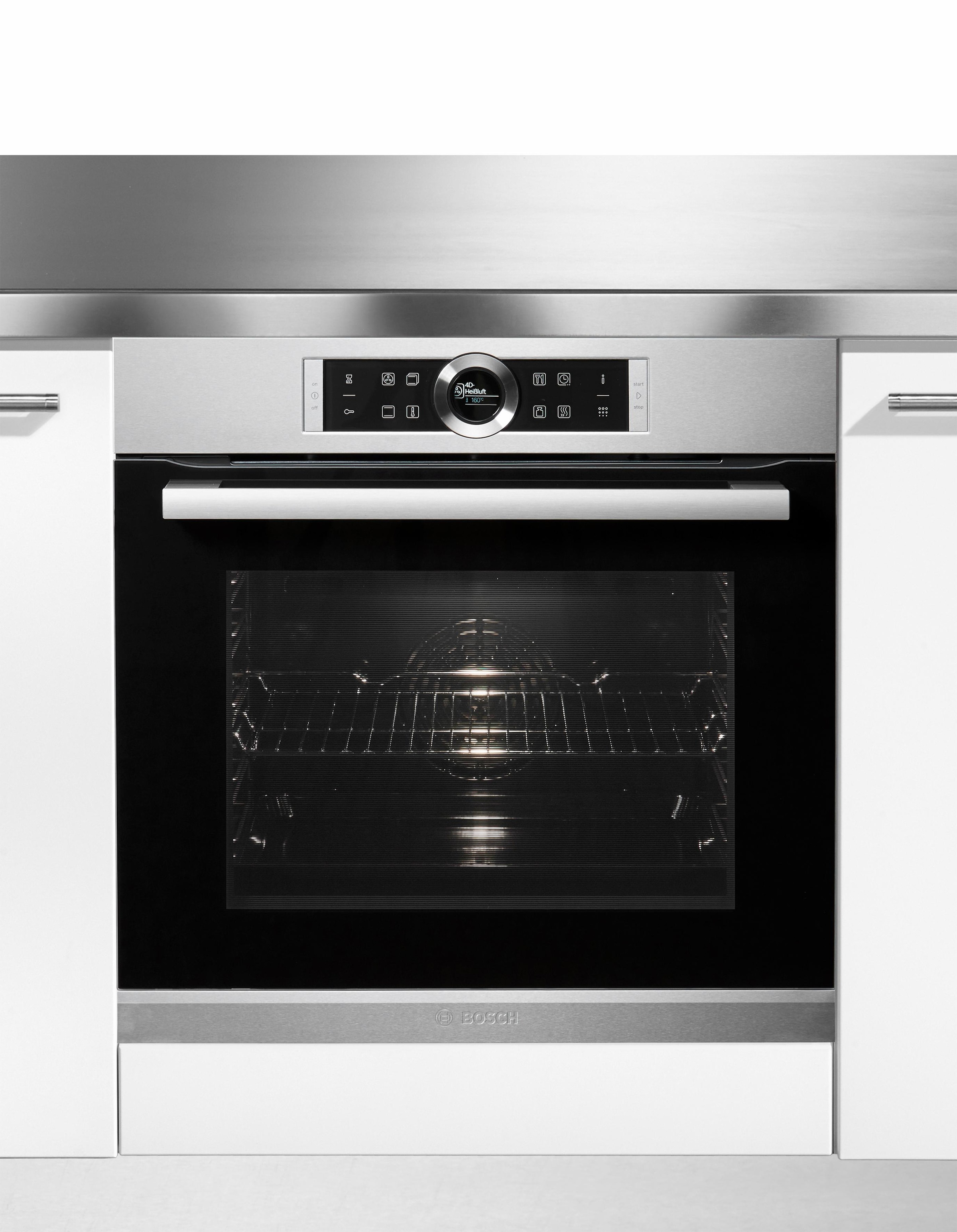 BOSCH Pyrolyse Backofen »HBG675BS1«, Serie 8, HBG675BS1, mit Teleskopauszug nachrüstbar, Pyrolyse-Selbstreinigung, mit AutoPilot