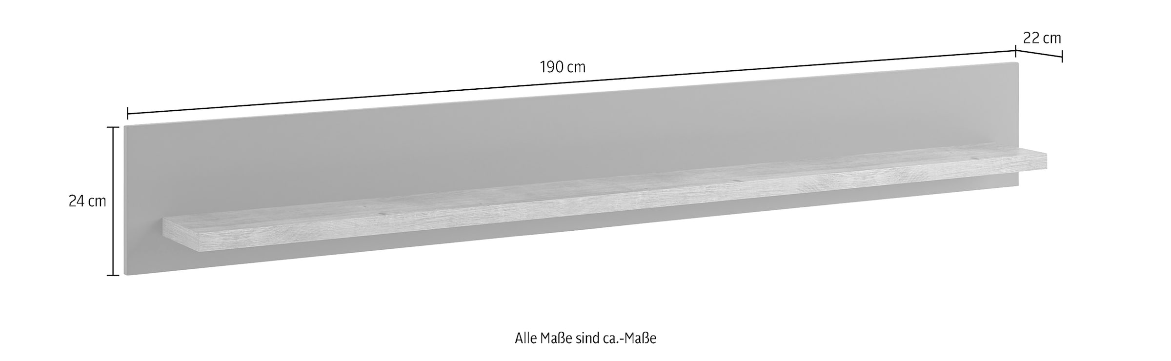 set one by Musterring Wandboard »Lancaster«, Breite 150 oder 180 cm, Ablageboden in Eiche