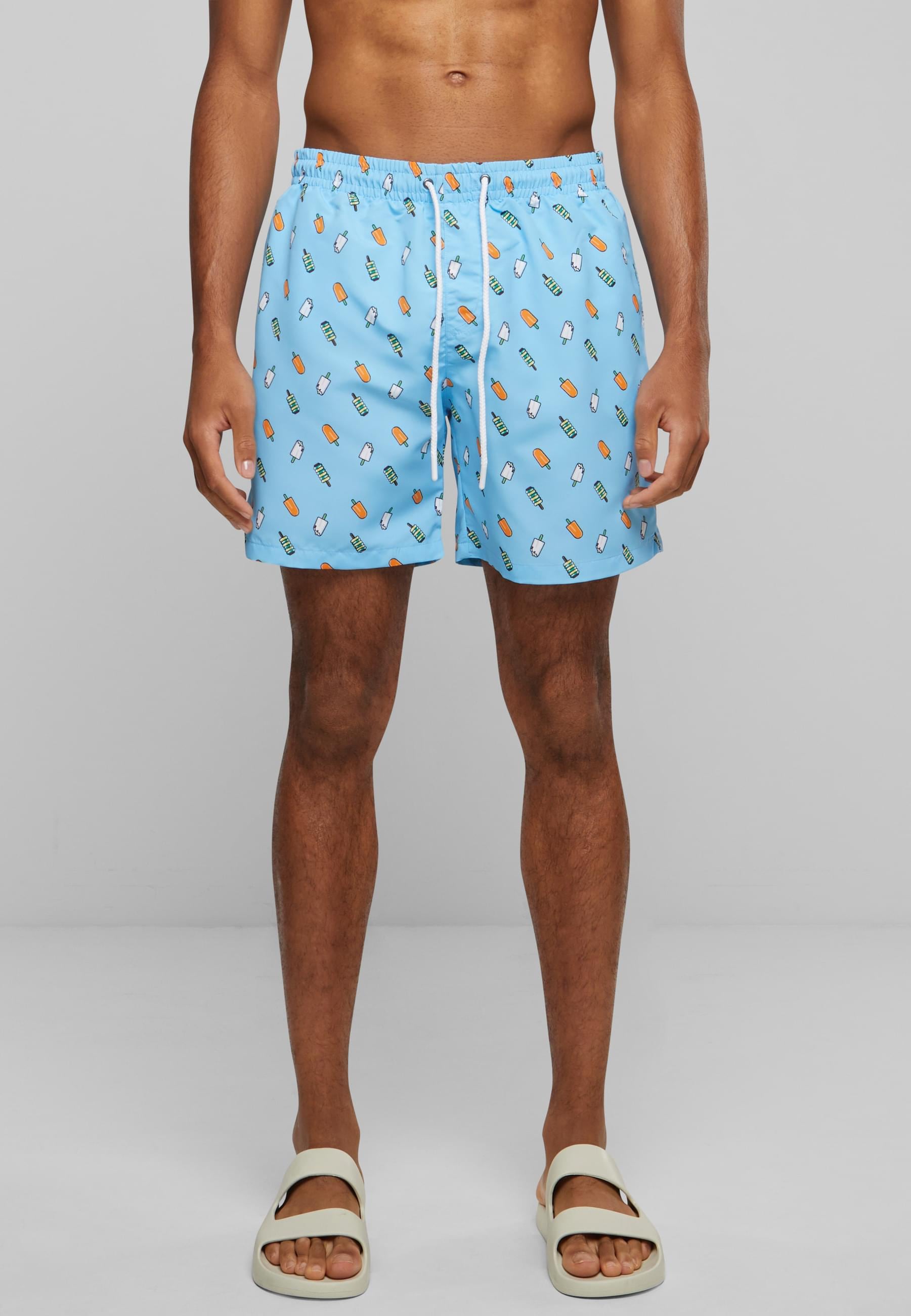 URBAN CLASSICS Badeshorts »Urban Classics Herren Pattern Swim Shorts«