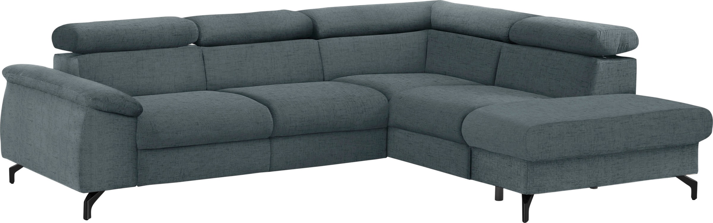 COTTA Ecksofa "Kitty L-Form, B: 249 cm" mit Kopfteilverstellung, optional B günstig online kaufen