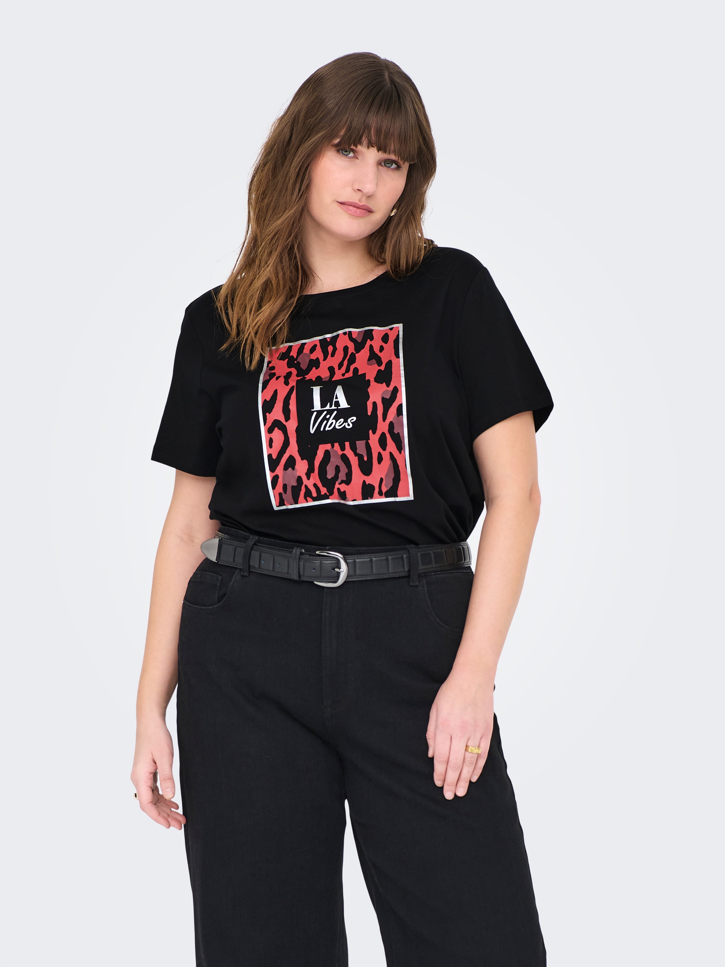 ONLY CARMAKOMA Kurzarmshirt "CARBOOSTERY LIFE SS REG TEE JRS BS" günstig online kaufen