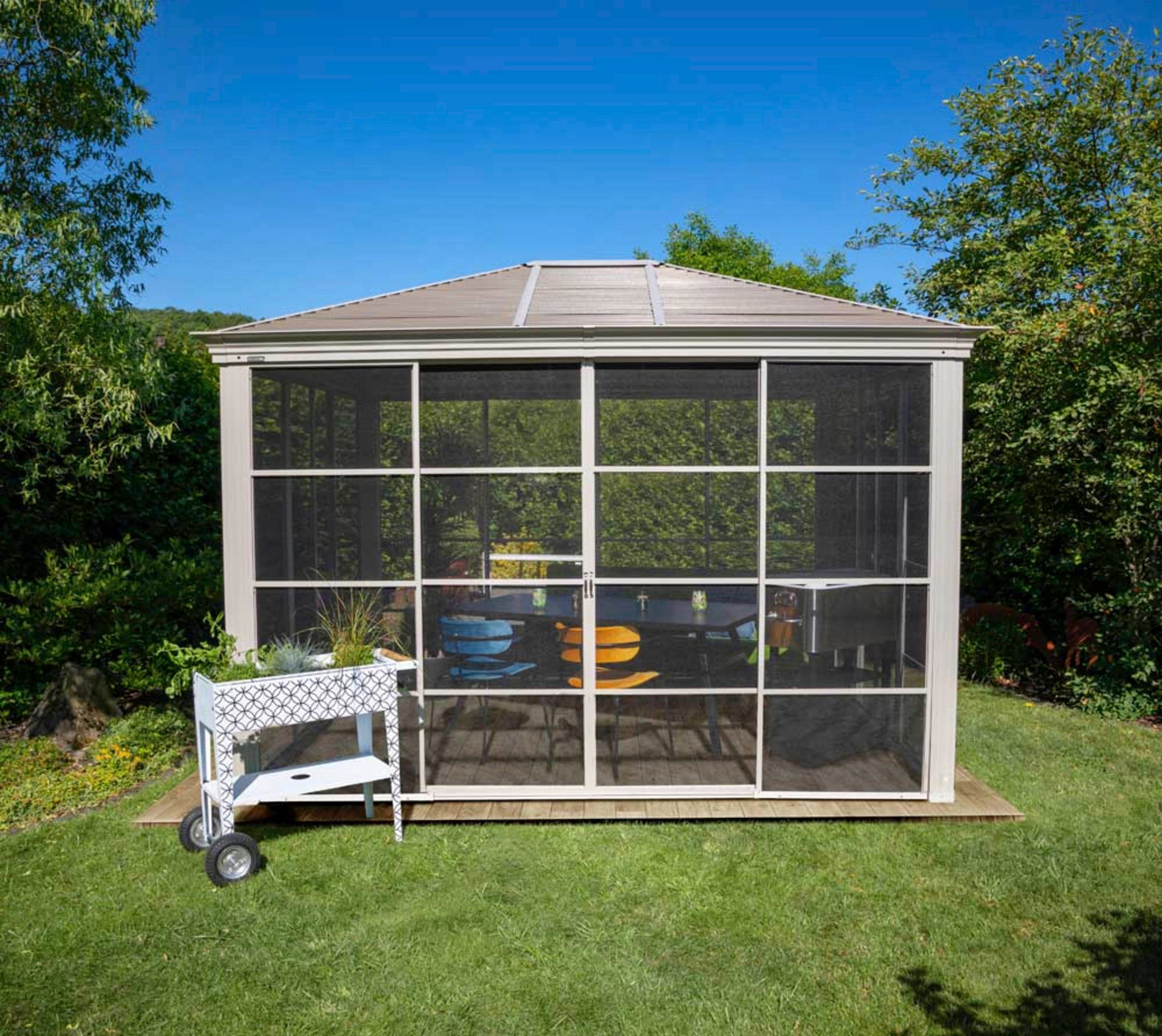 Sojag Pavillon »Striano«, (Set), BxT: 427x362 cm