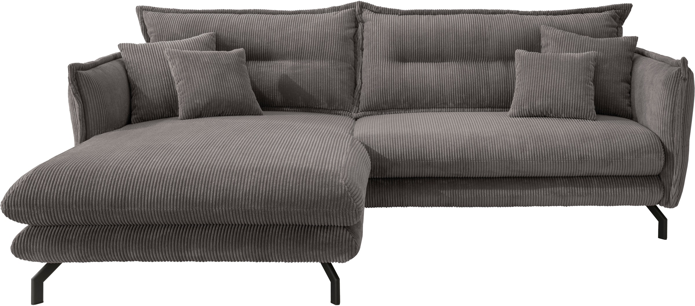 Home affaire Ecksofa "LAVA Breite 255 cm, modern und elegant, aktuelle Kiss günstig online kaufen