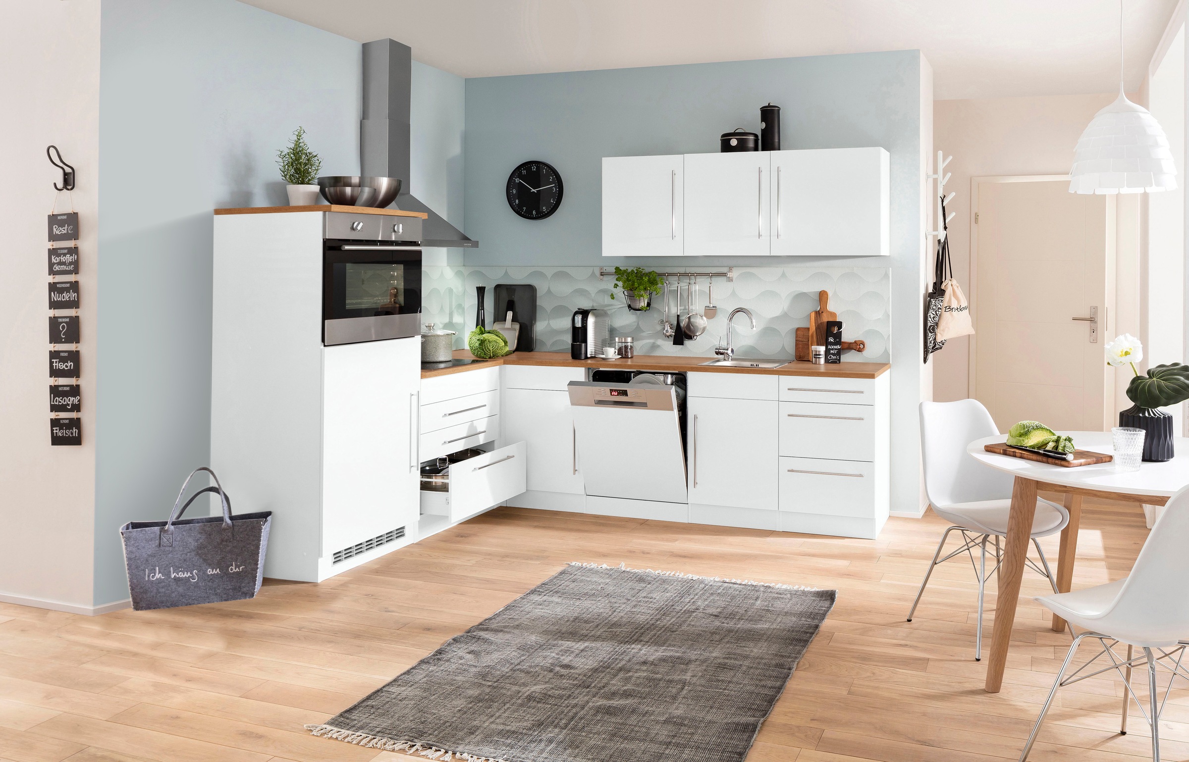 KOCHSTATION Winkelküche "KS-Samos" Stellbreite 200x270 cm, wahlweise mit E- günstig online kaufen