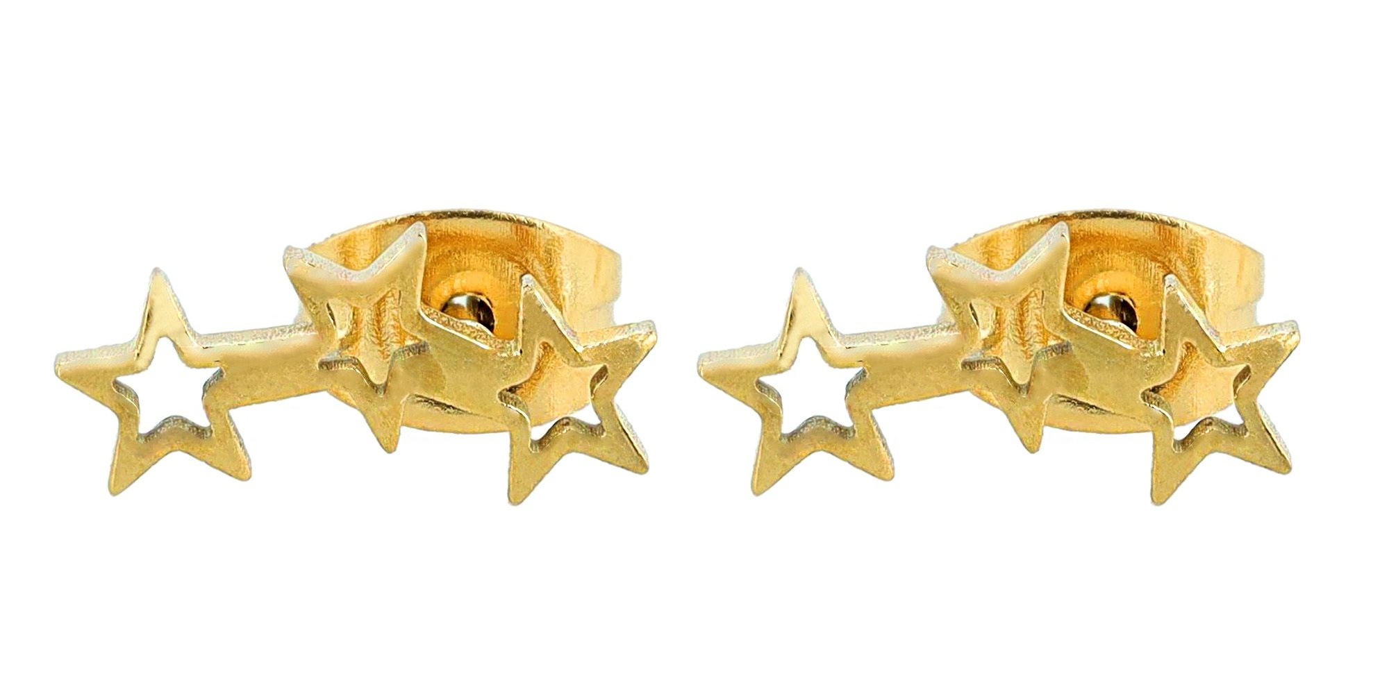 Adelia's Women Star Stud Earrings Gold 2